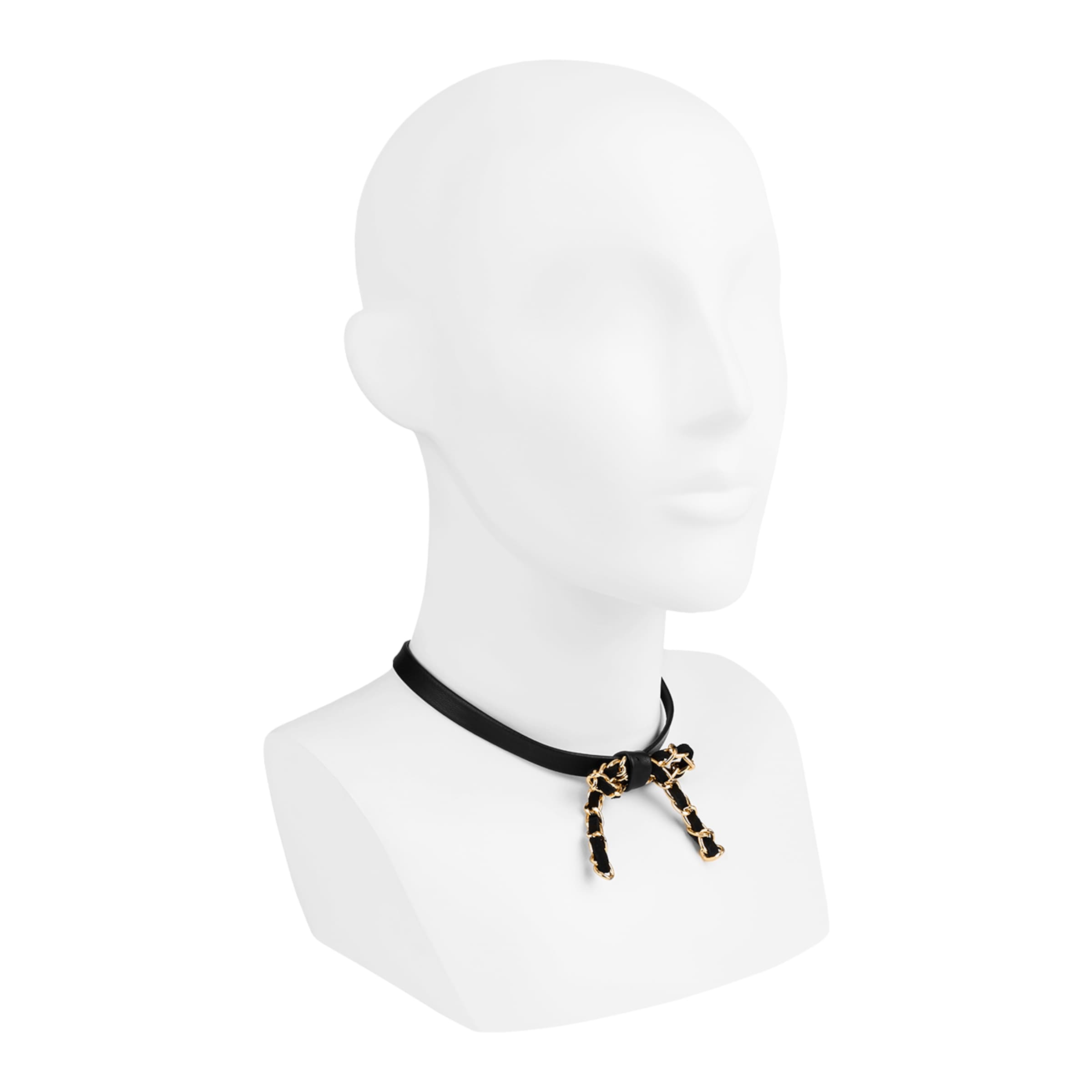 Hübsches Kunstleder-Halsband mit Schleife