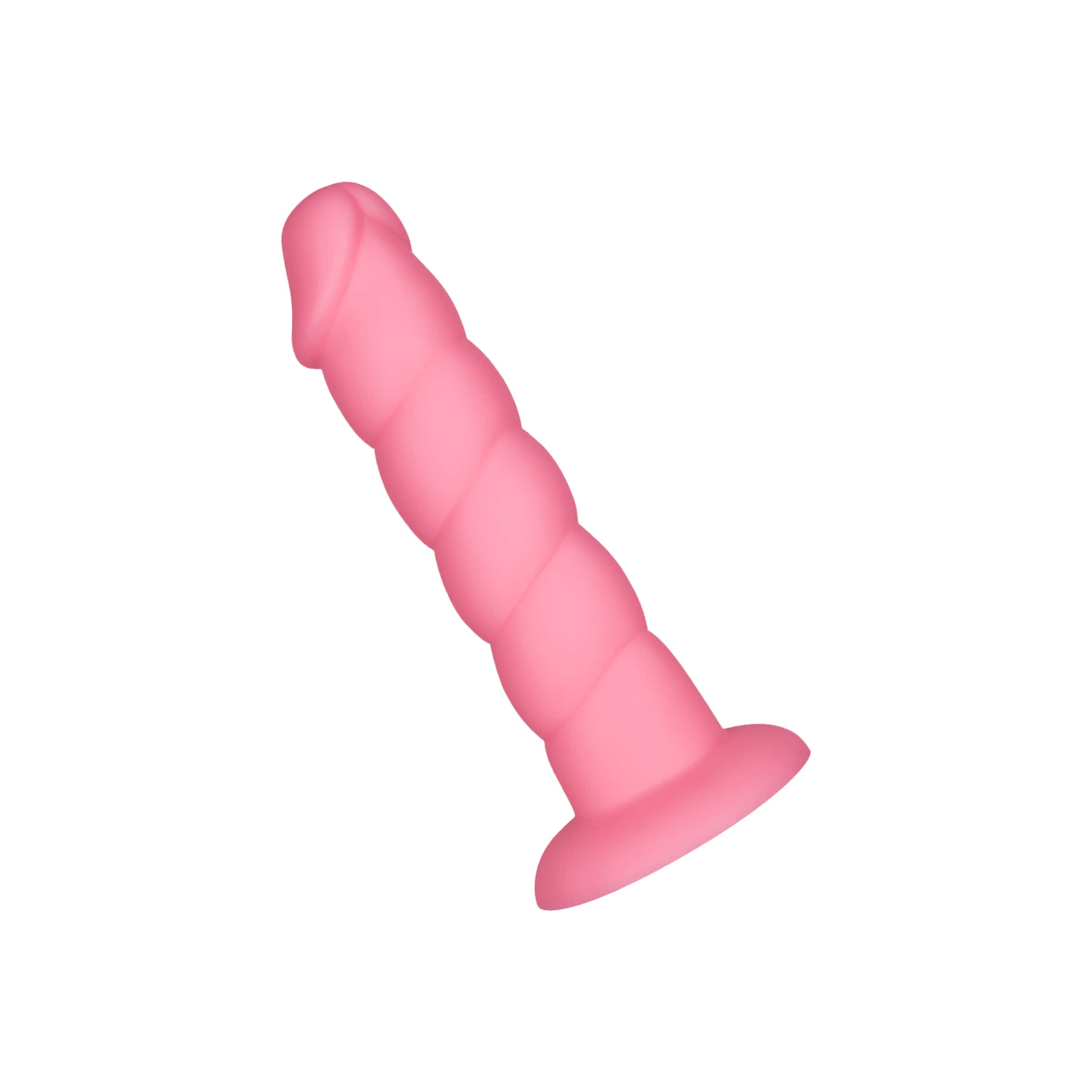 Gerippter Dildo aus Silikon, 20 cm