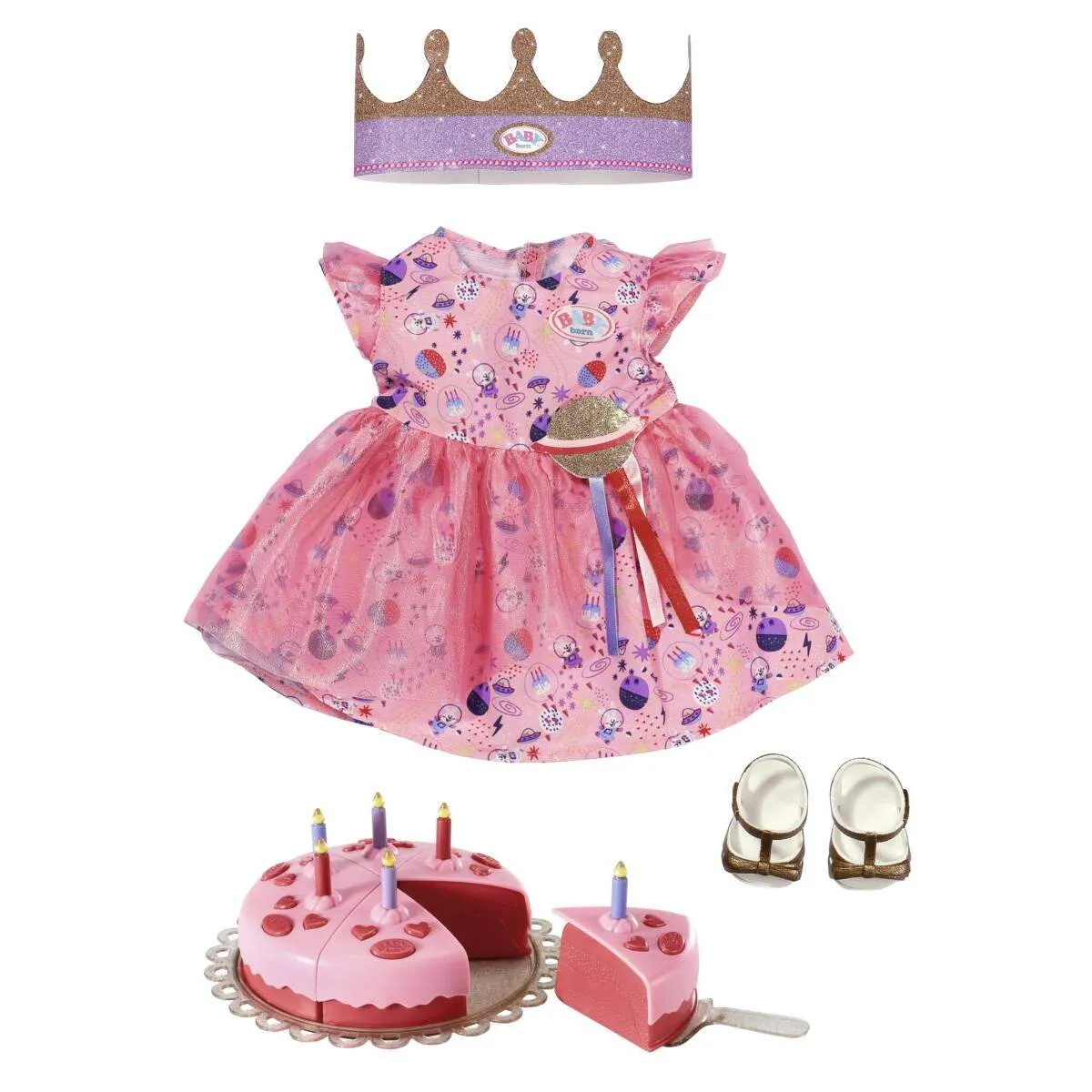 BABY born® 830789 Deluxe Happy Birthday Set 43 cm