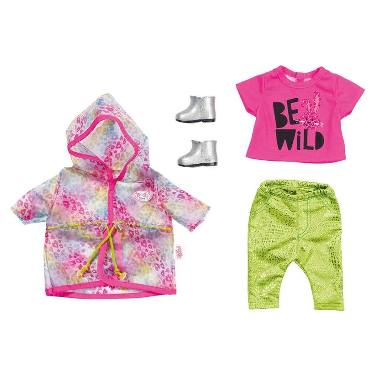 BABY born® 828328 Deluxe Trendiges Regenbogen Set 43 cm