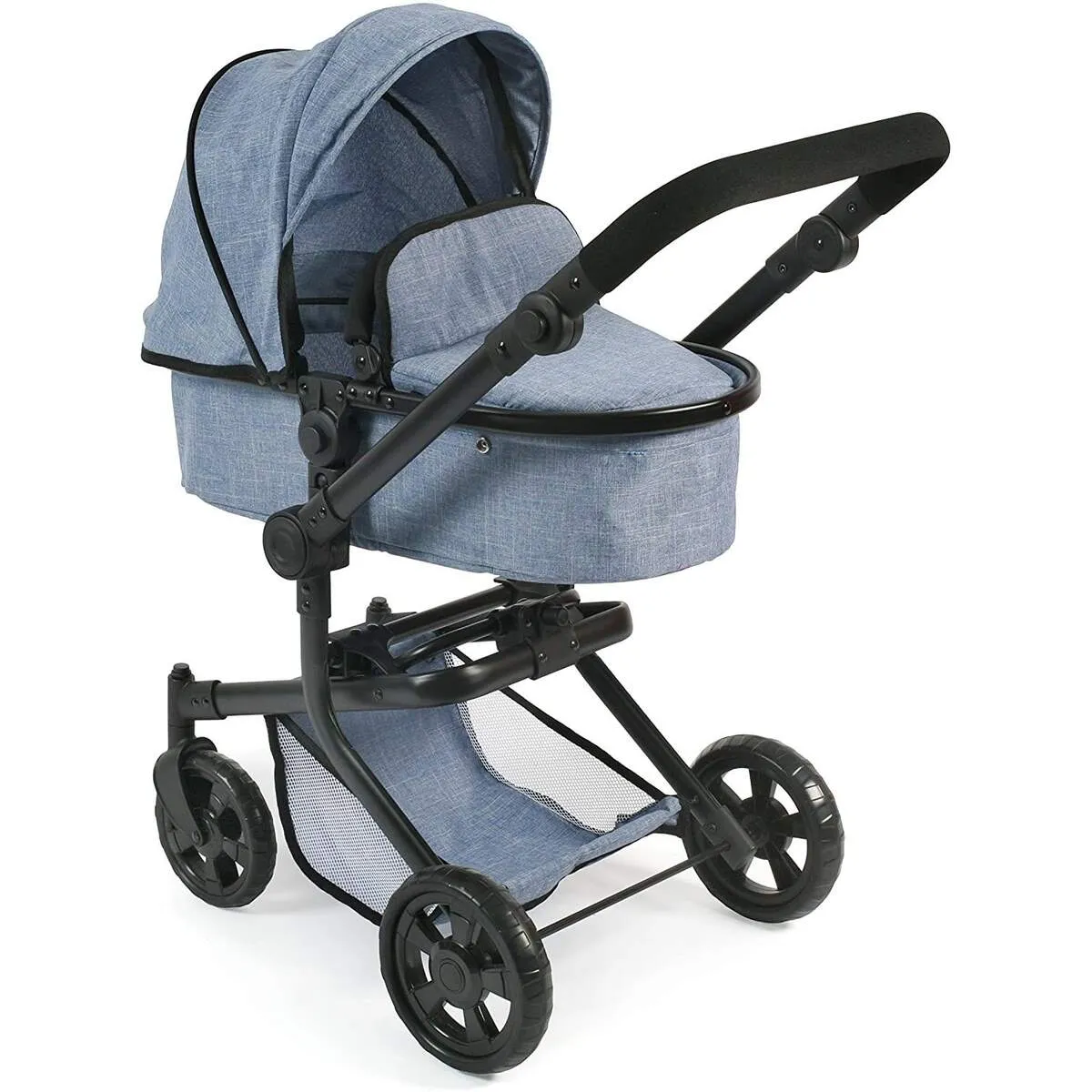 Bayer Chic Kombi-Puppenwagen 'MIKA', Jeans Blue