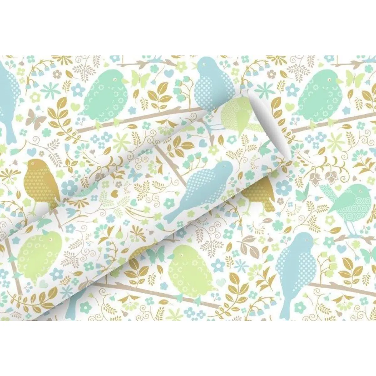Braun & Company Geschenkpapier 2mx70cm Sweet Paradise, bleu
