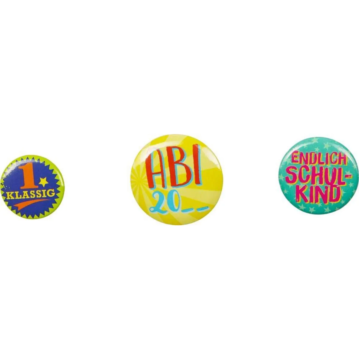 Die Spiegelburg Schulstart-Buttons Bunte Geschenke