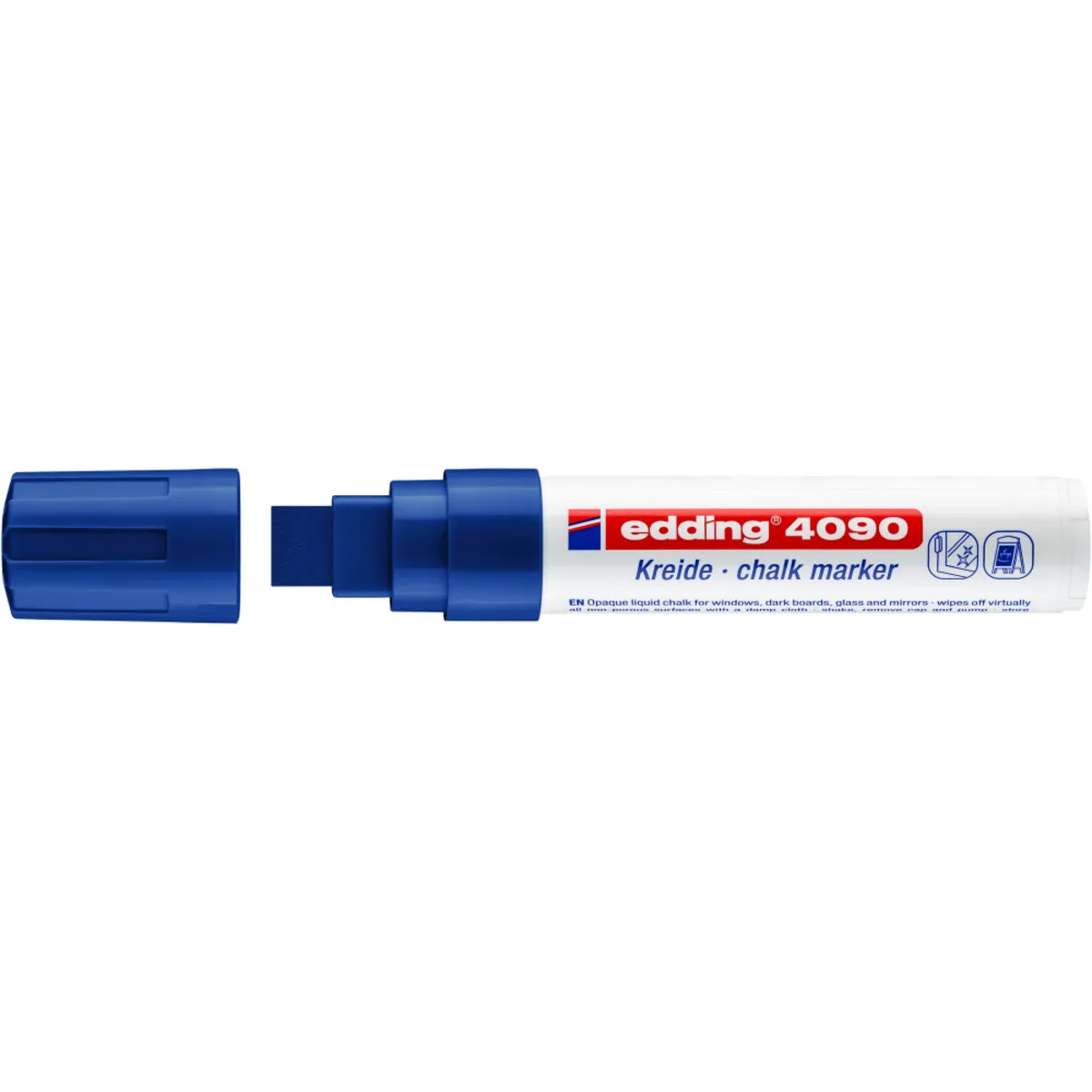 edding 4090 Kreidemarker, 4-15mm, blau