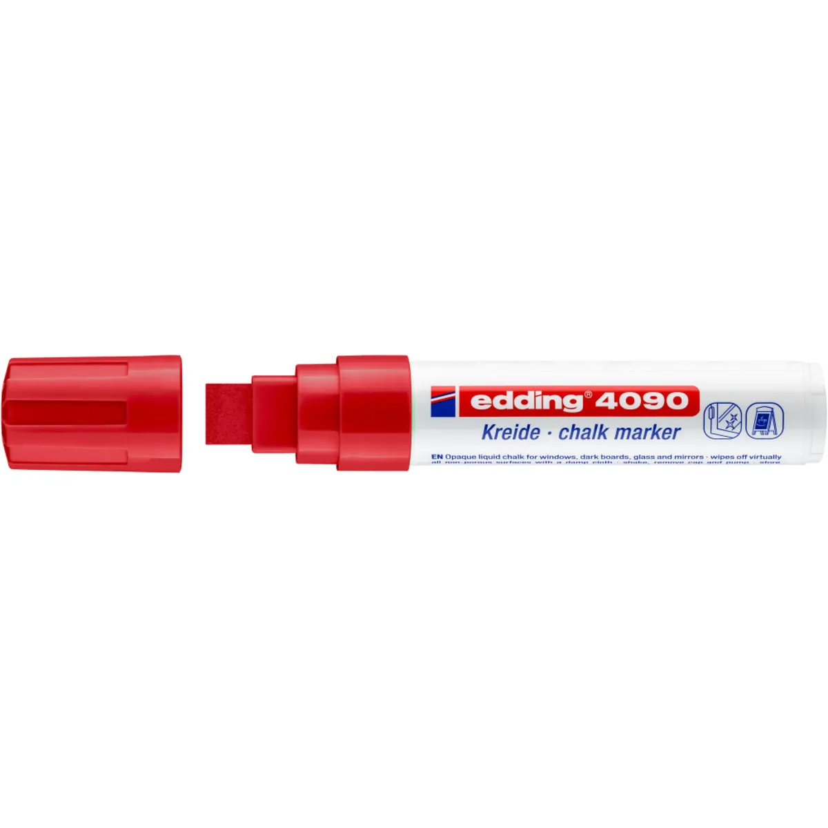 edding 4090 Kreidemarker, 4-15mm, rot