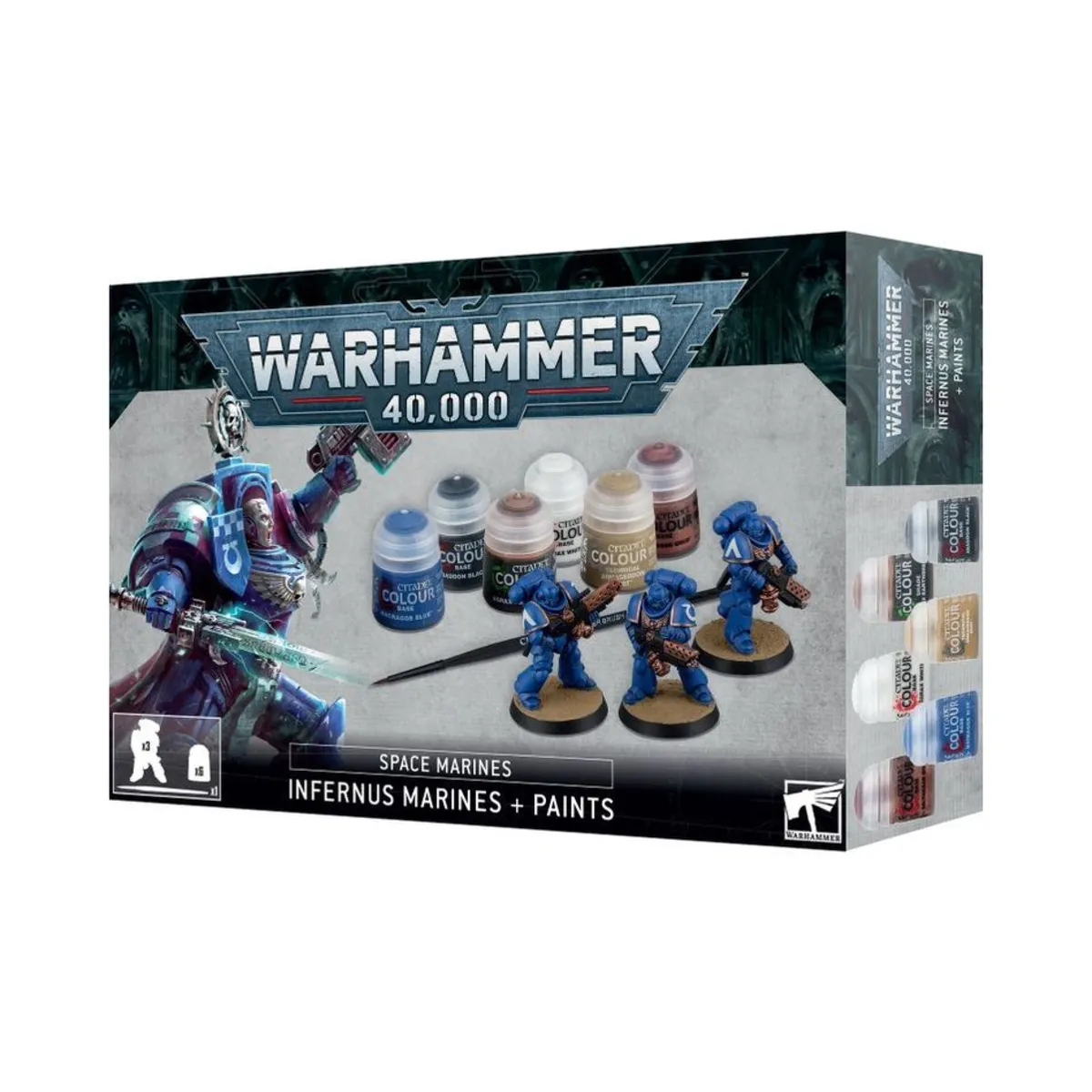 Games Workshop Warhammer 40K - Space Marines: Infernus Marines + Paints Set