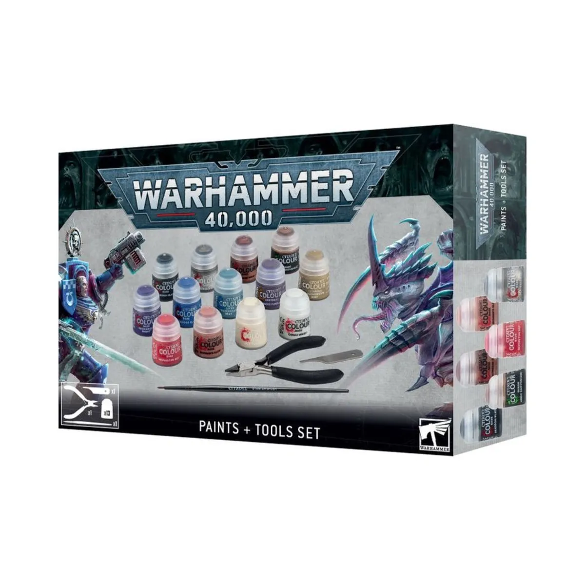 Games Workshop Warhammer 40k - Paints + Tools Set