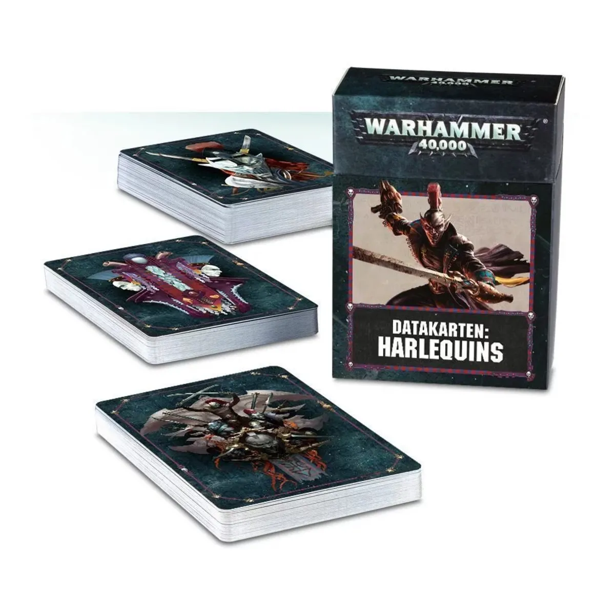Games Workshop Warhammer 40k Datakarten: Harlequins (Deutsch)