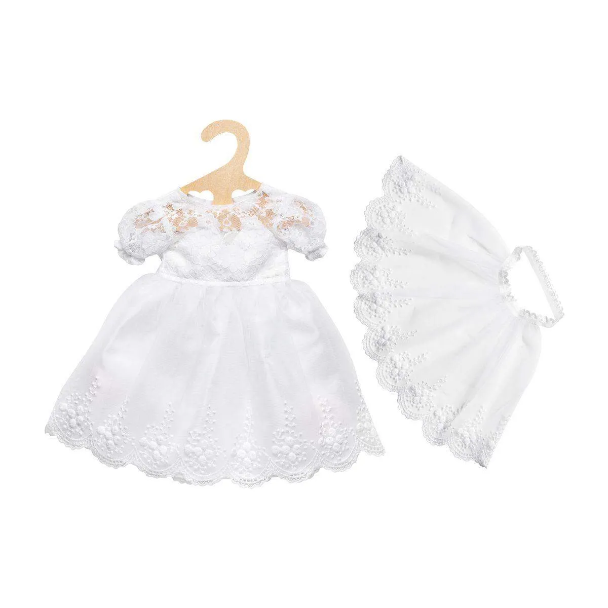 HELESS 2020 Puppen-Brautkleid Sissi mit Schleier, Gr. 35-45 cm