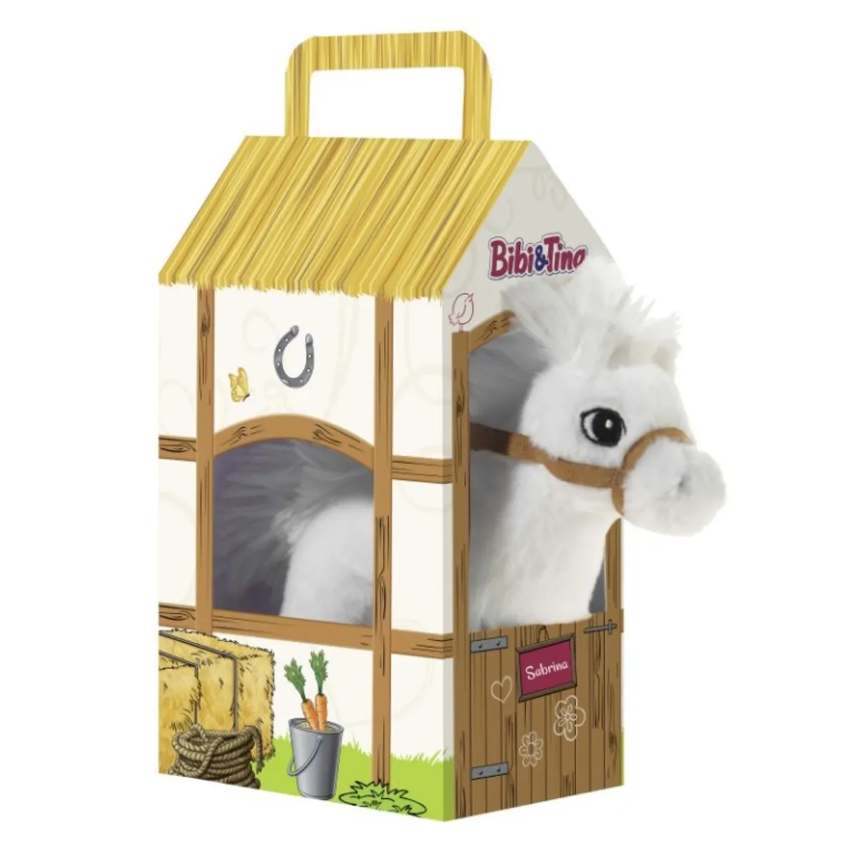 Heunec Bibi und Tina Pferd Sabrina im Stall