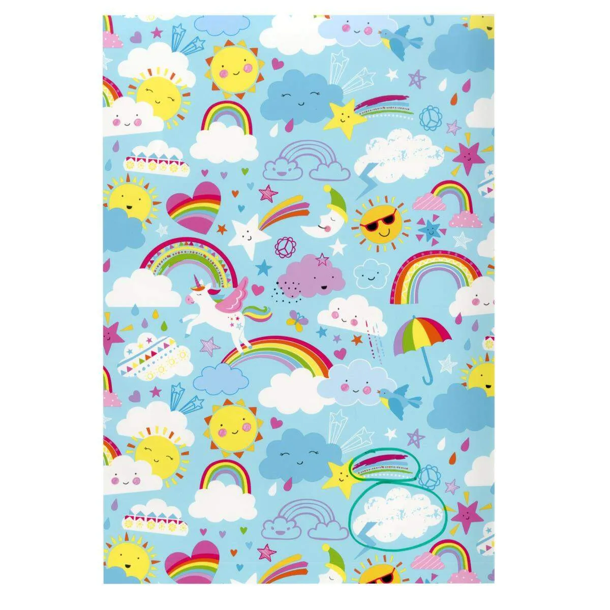 Idena Geschenkpapier Kindermotive 2mx70cm 6fach sortiert