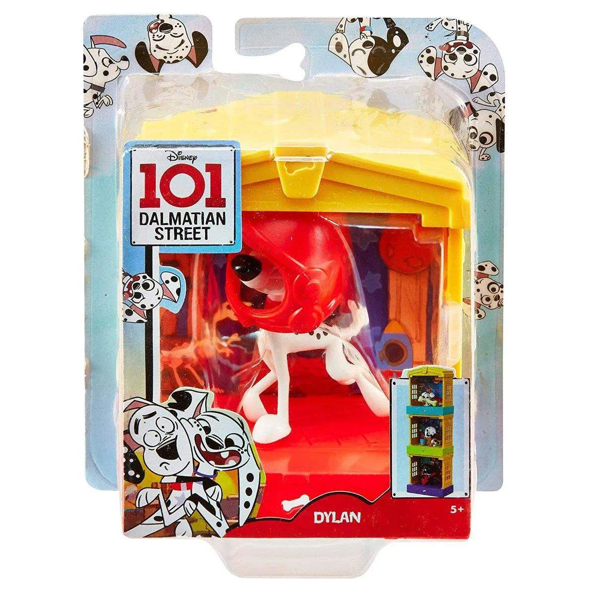 Mattel Disney Das Haus der 101 Dalmatiner Dylan mit Hundehütte Figur