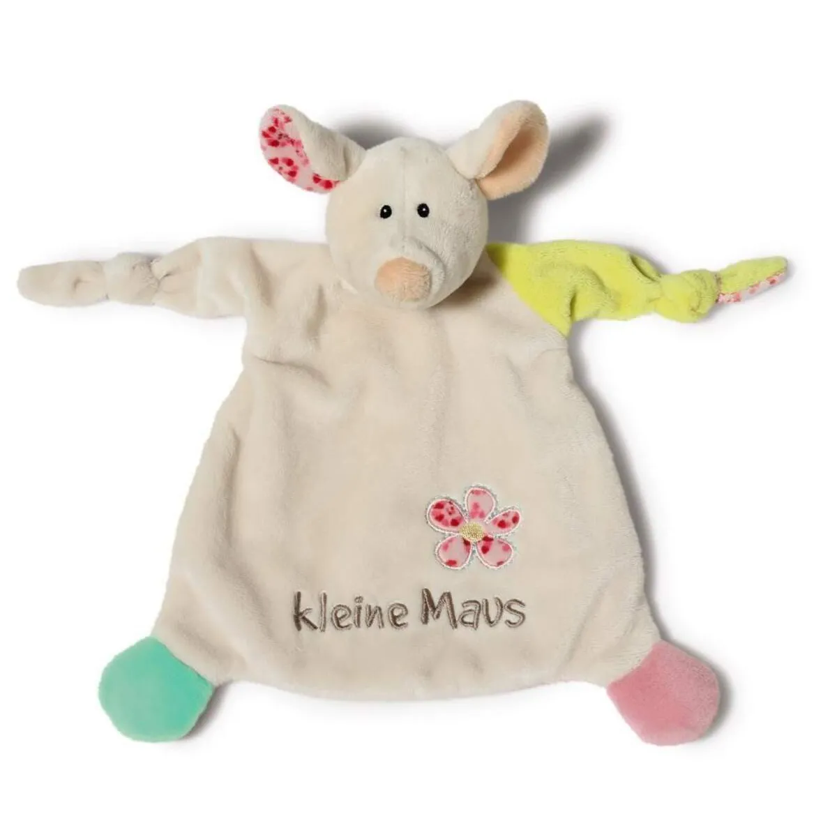 NICI 40039 Schmusetuch Maus 'Kleine Maus' 25x25cm an Header Karte