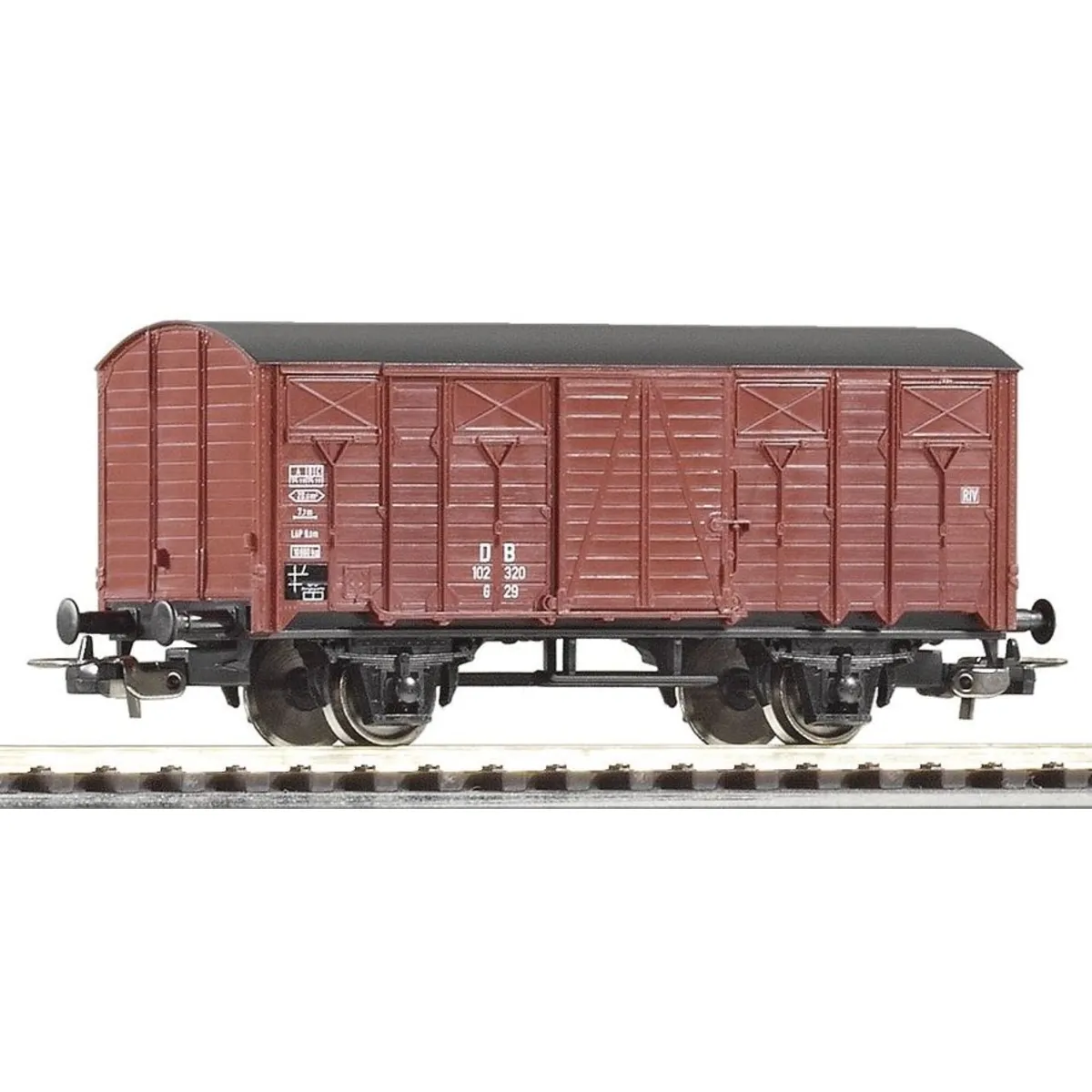 PIKO 57709 H0 Gedeckter Güterwagen G29, DB, Ep. III