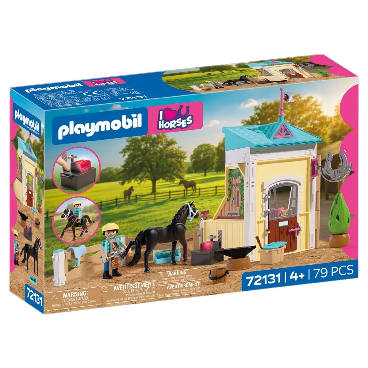 PLAYMOBIL® 72131 I Love Horses Kleiner Stall mit Hufschmied
