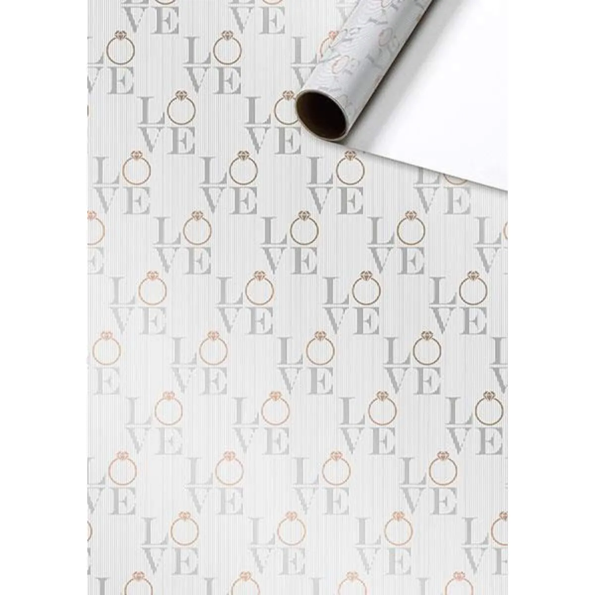 Stewo Geschenkpapier Danao weiß, 70 cm x 1,5 m