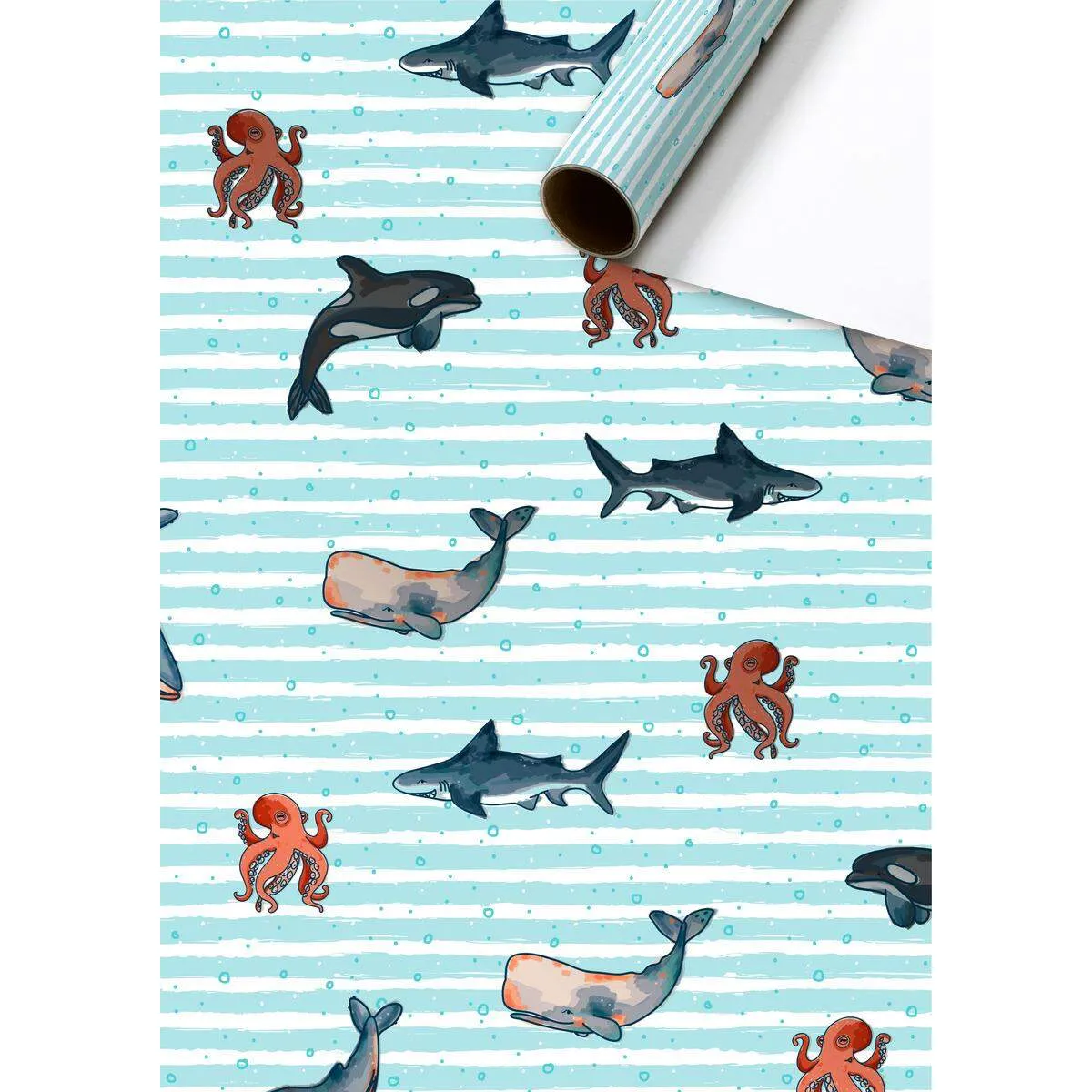 STEWO Geschenkpapier Ivar blau hell, 70 x 150 cm