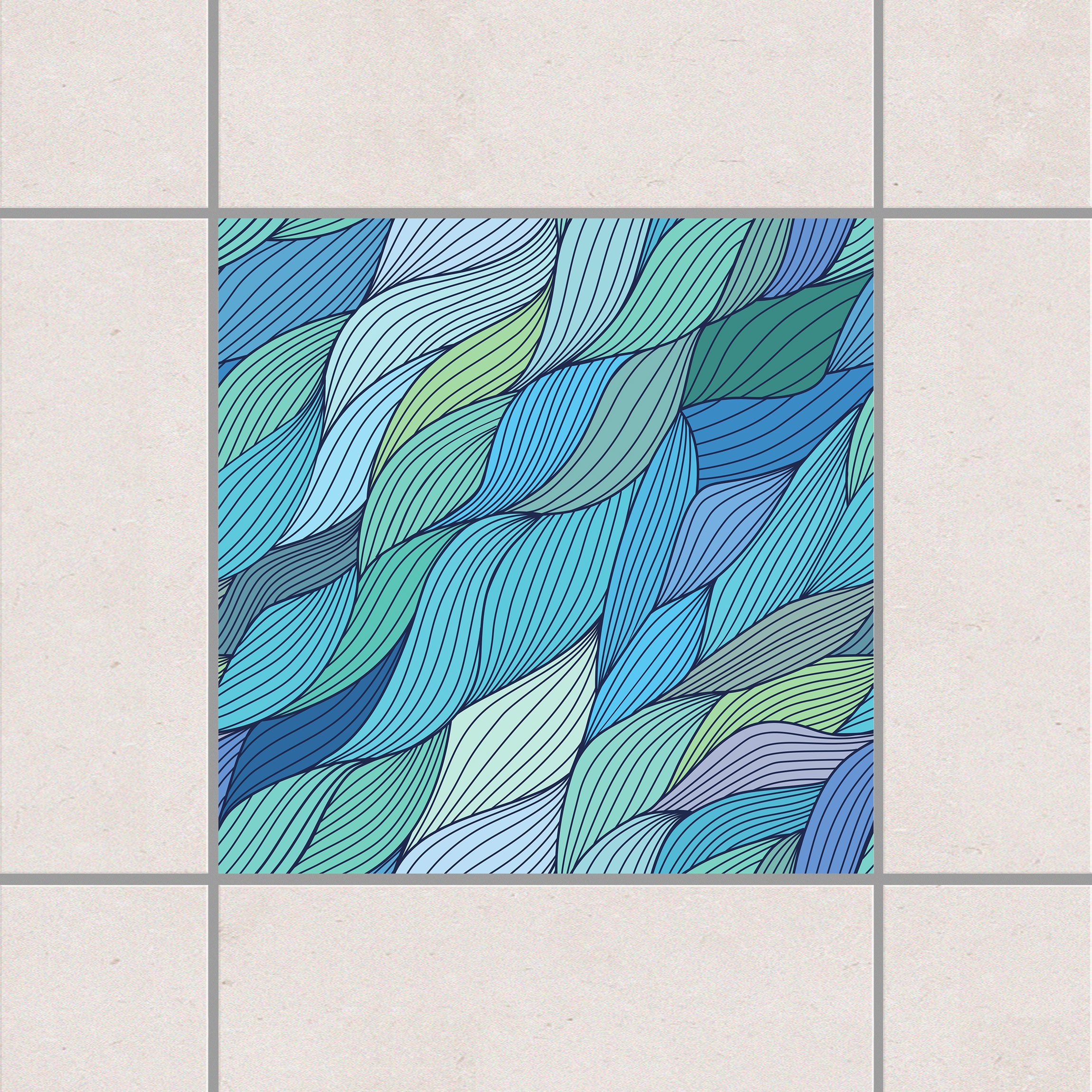 Fliesenaufkleber Rusalkas geflochtenes Haar am Morgen