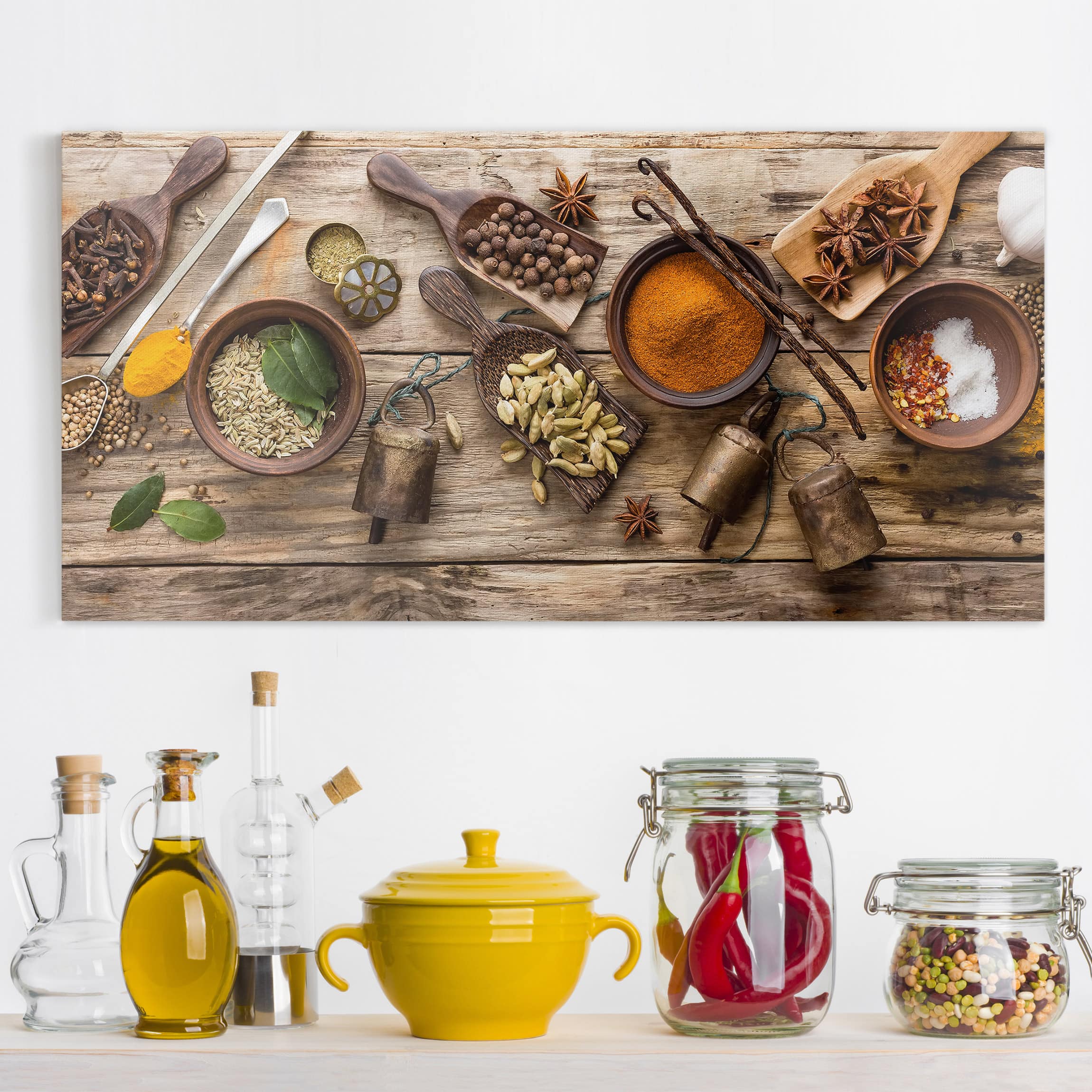 Leinwandbild Küche Würzmischung