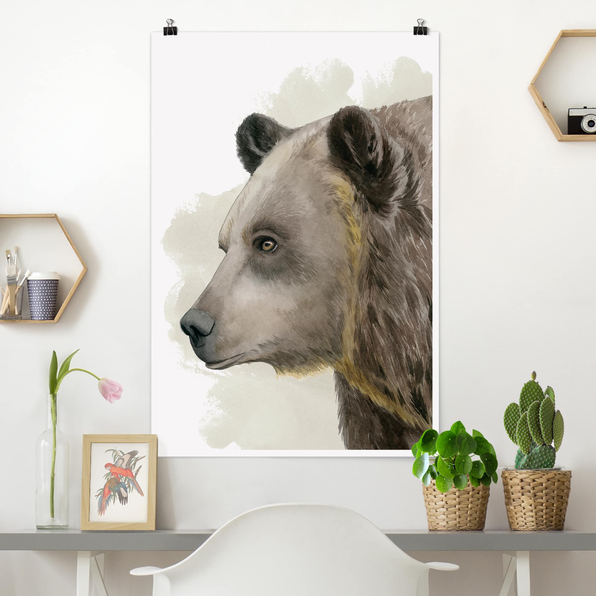 Poster Tiere Waldfreunde - Bär