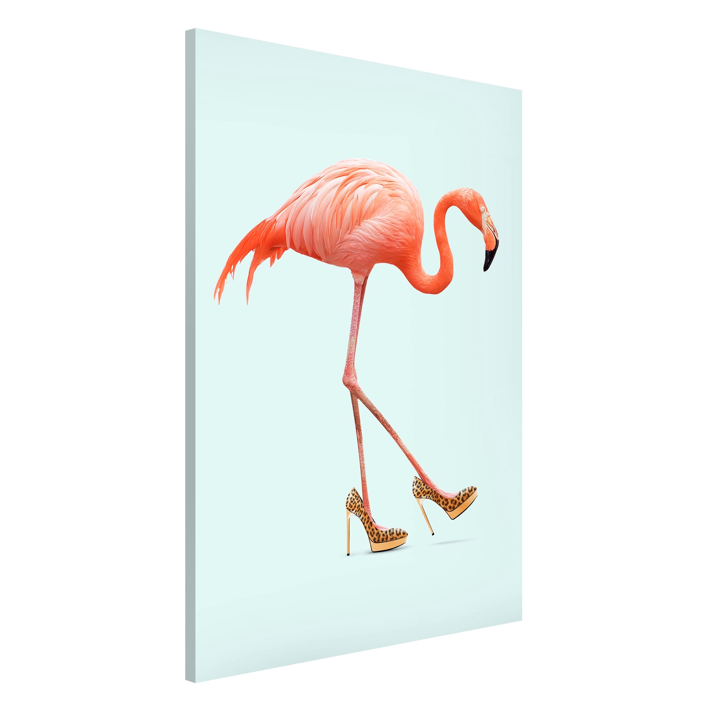 Magnettafel - Hochformat 2:3 Flamingo mit High Heels