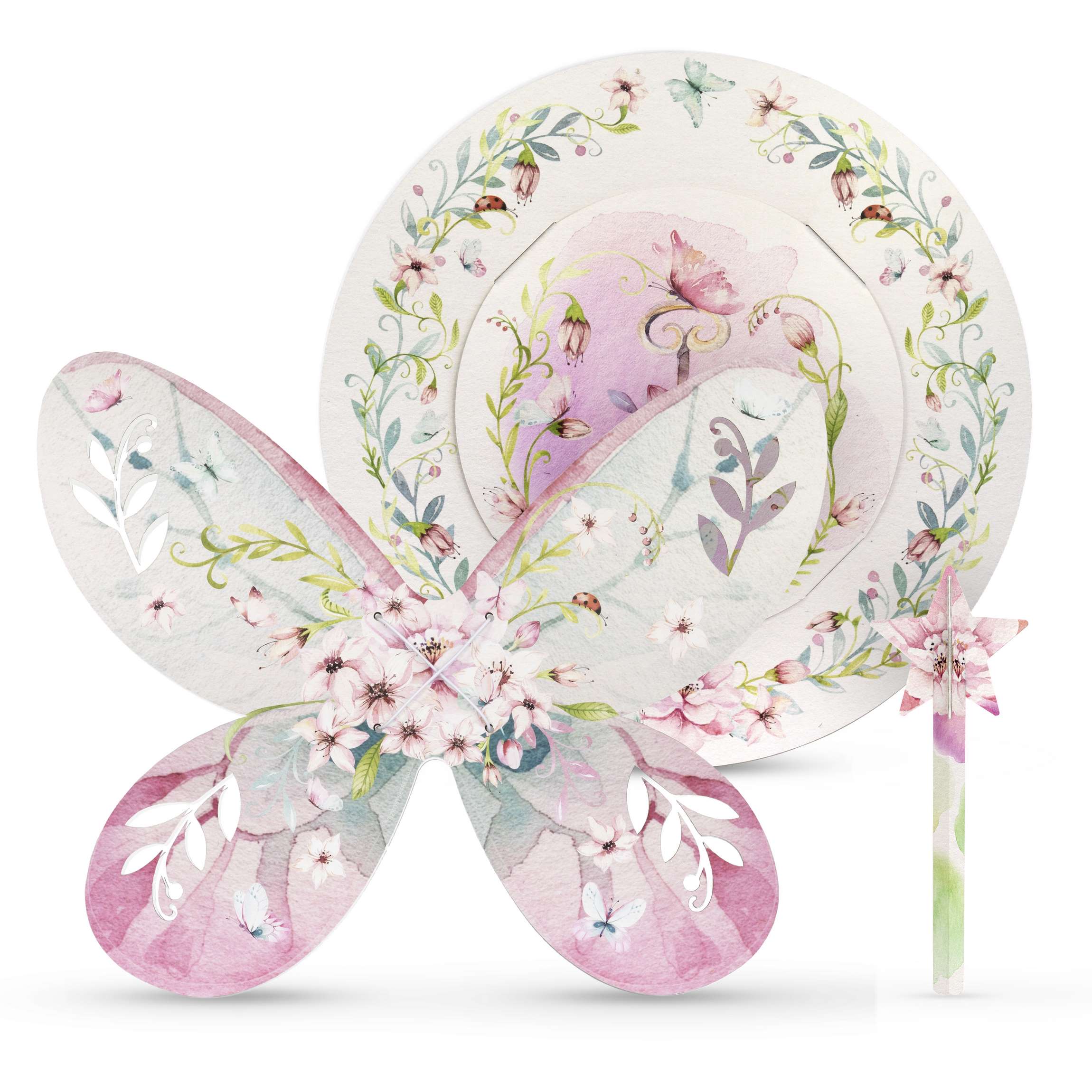 Kostüm Fee Kinderkostüm Set Zauberfee Blütenfee