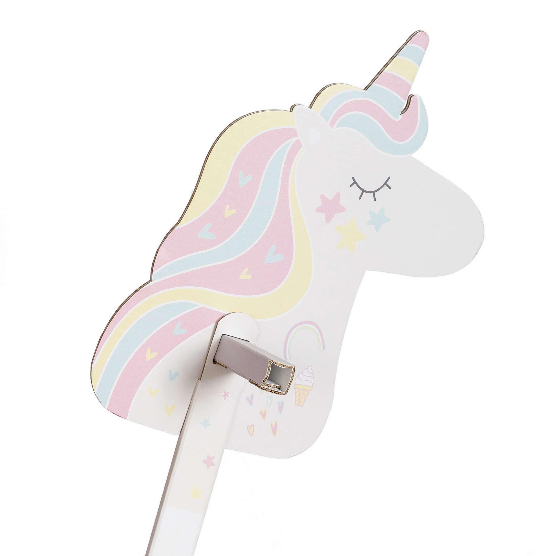 FOLDZILLA Steckenpferd Einhorn Regenbogen