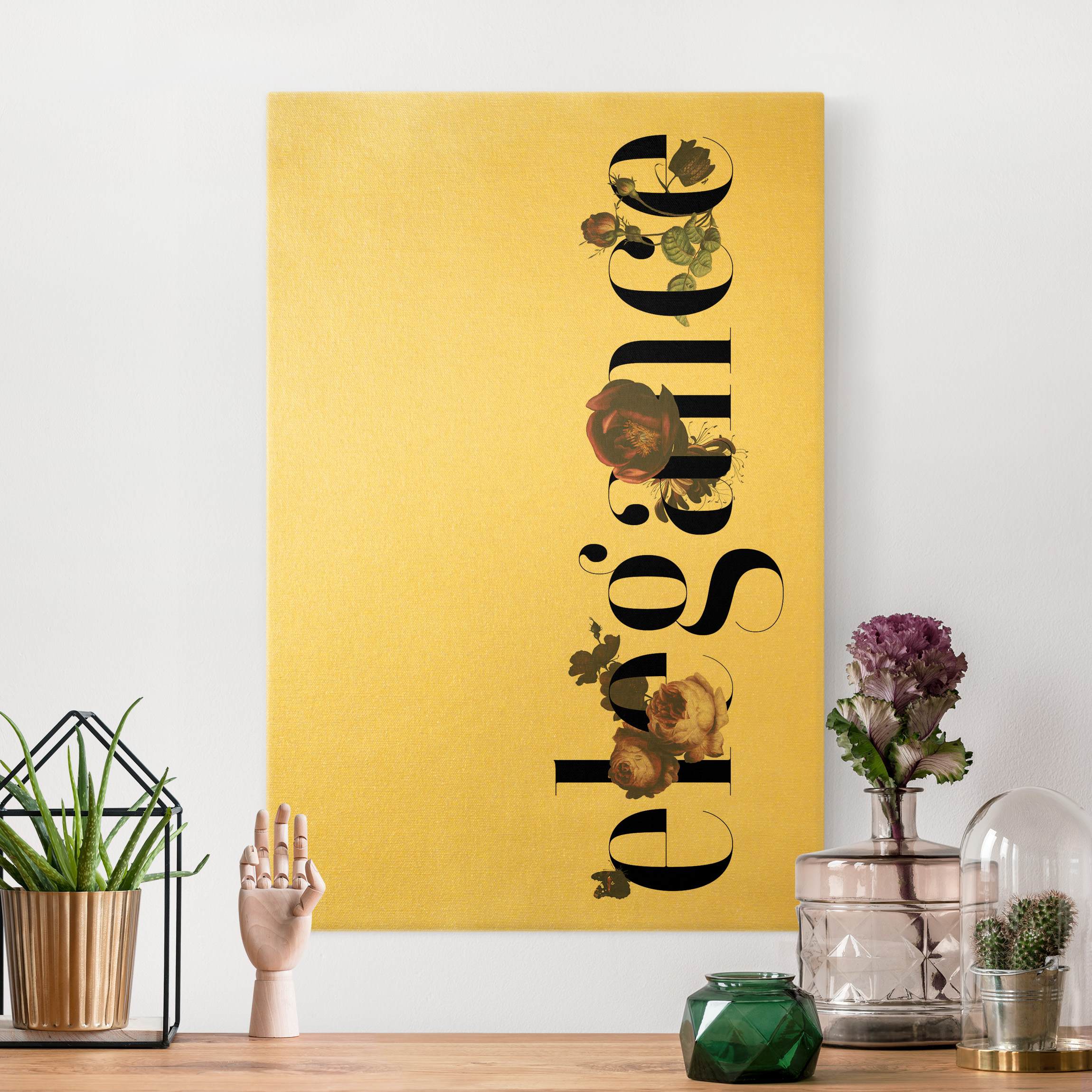 Leinwandbild Elegance - Blumen