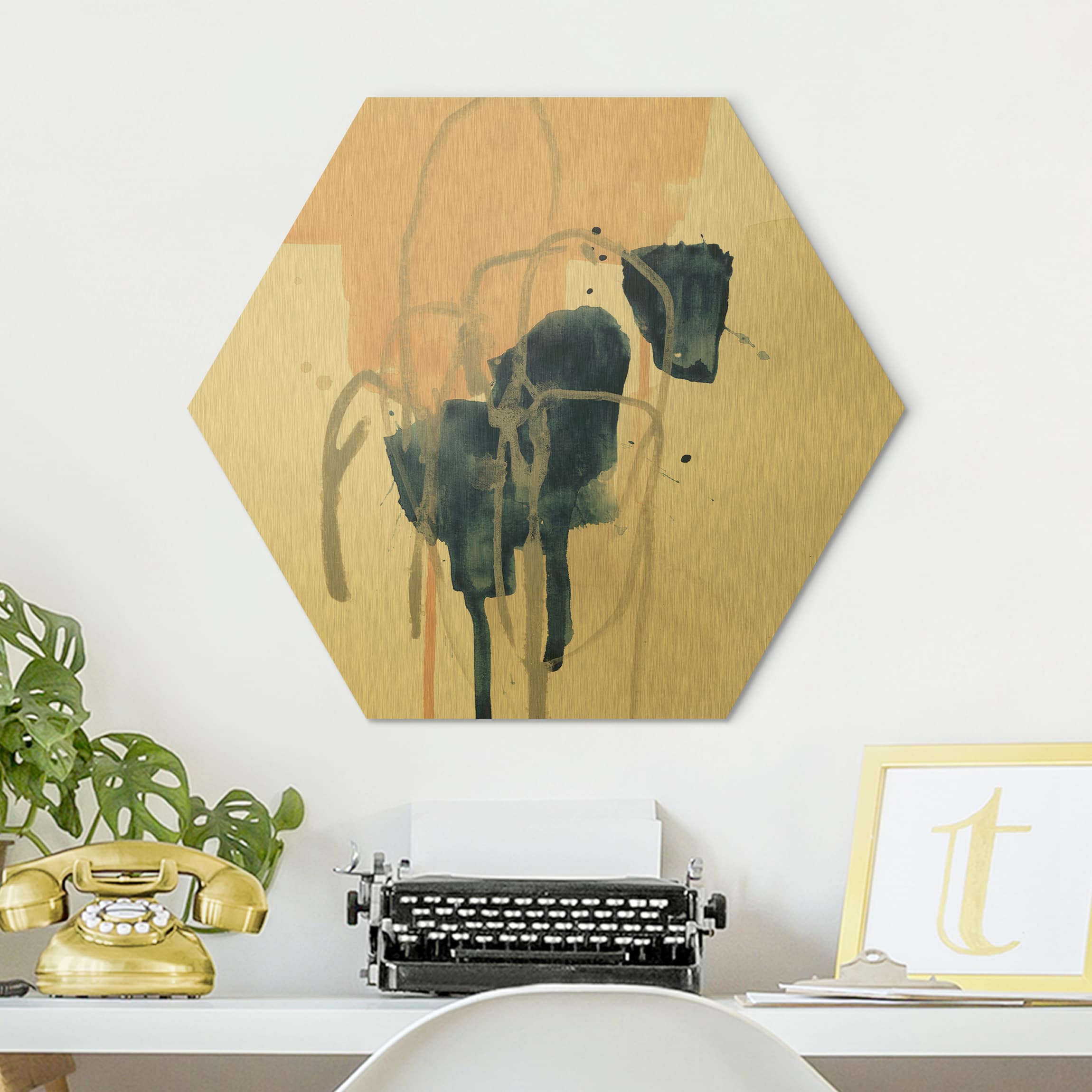 Hexagon-Alu-Dibond Bild Azurit II