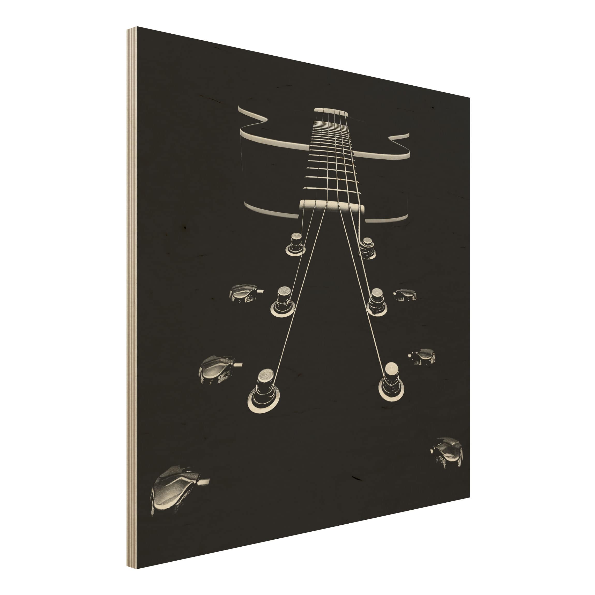 Holzbild - Quadrat Mein neues Baby