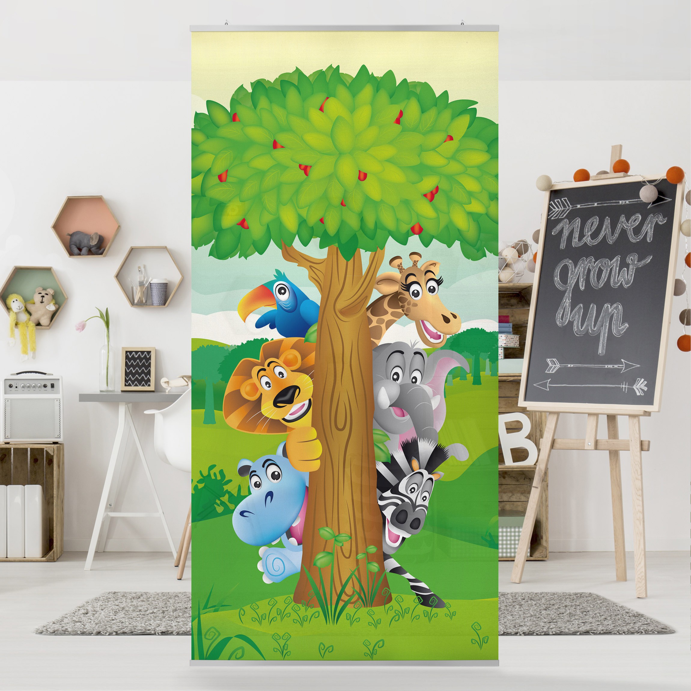 Raumteiler No.BF1 Dschungeltiere