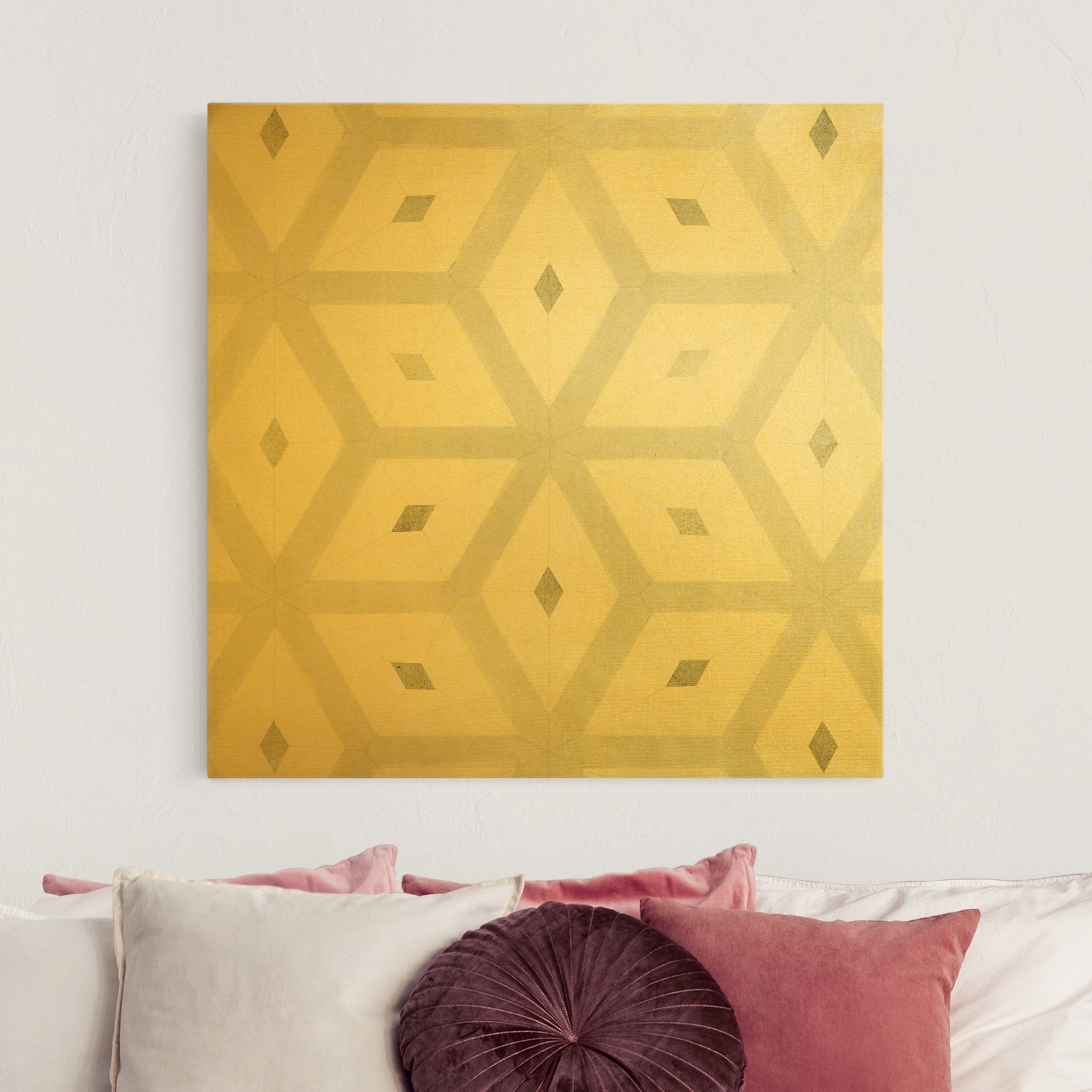 Leinwandbild Fliesen aus Meeresglas