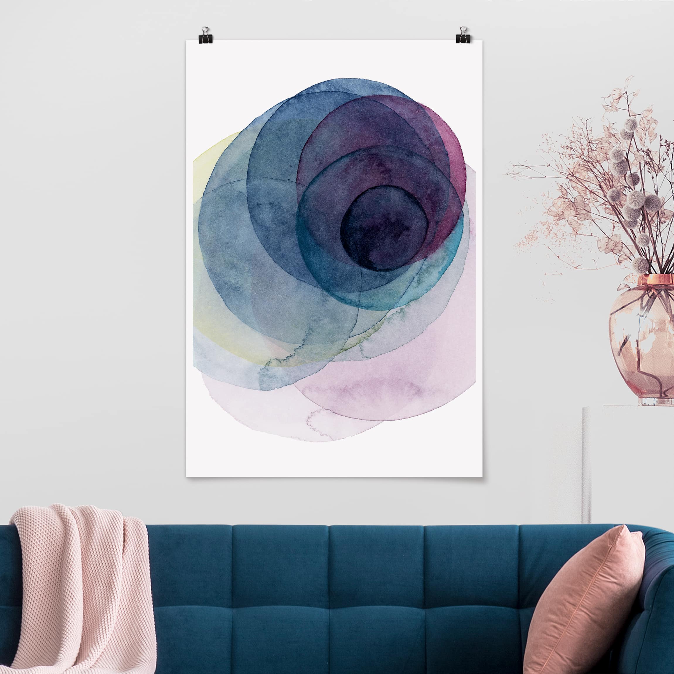 Poster - Hochformat Urknall - lila