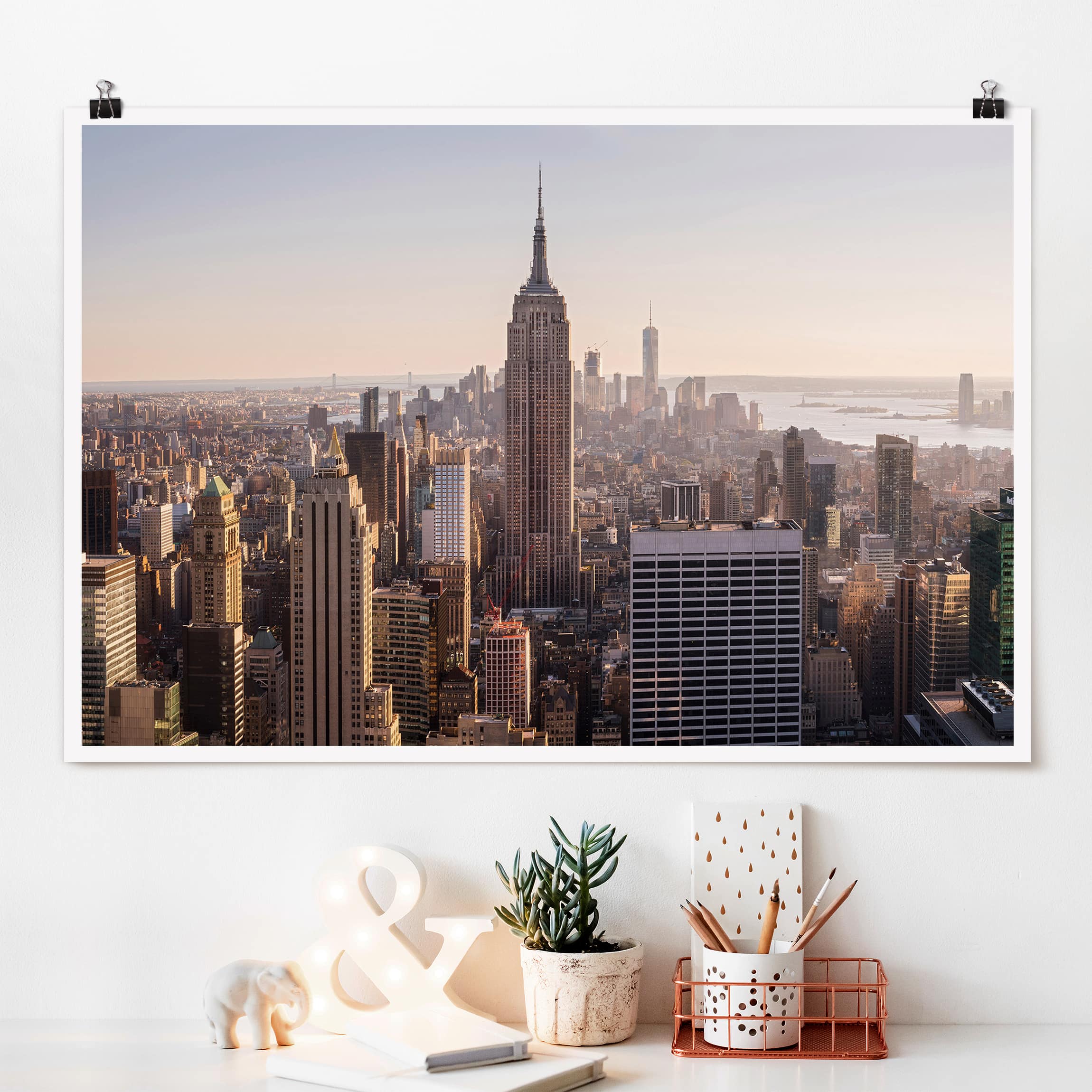 Poster - Querformat Blick vom Top of the Rock