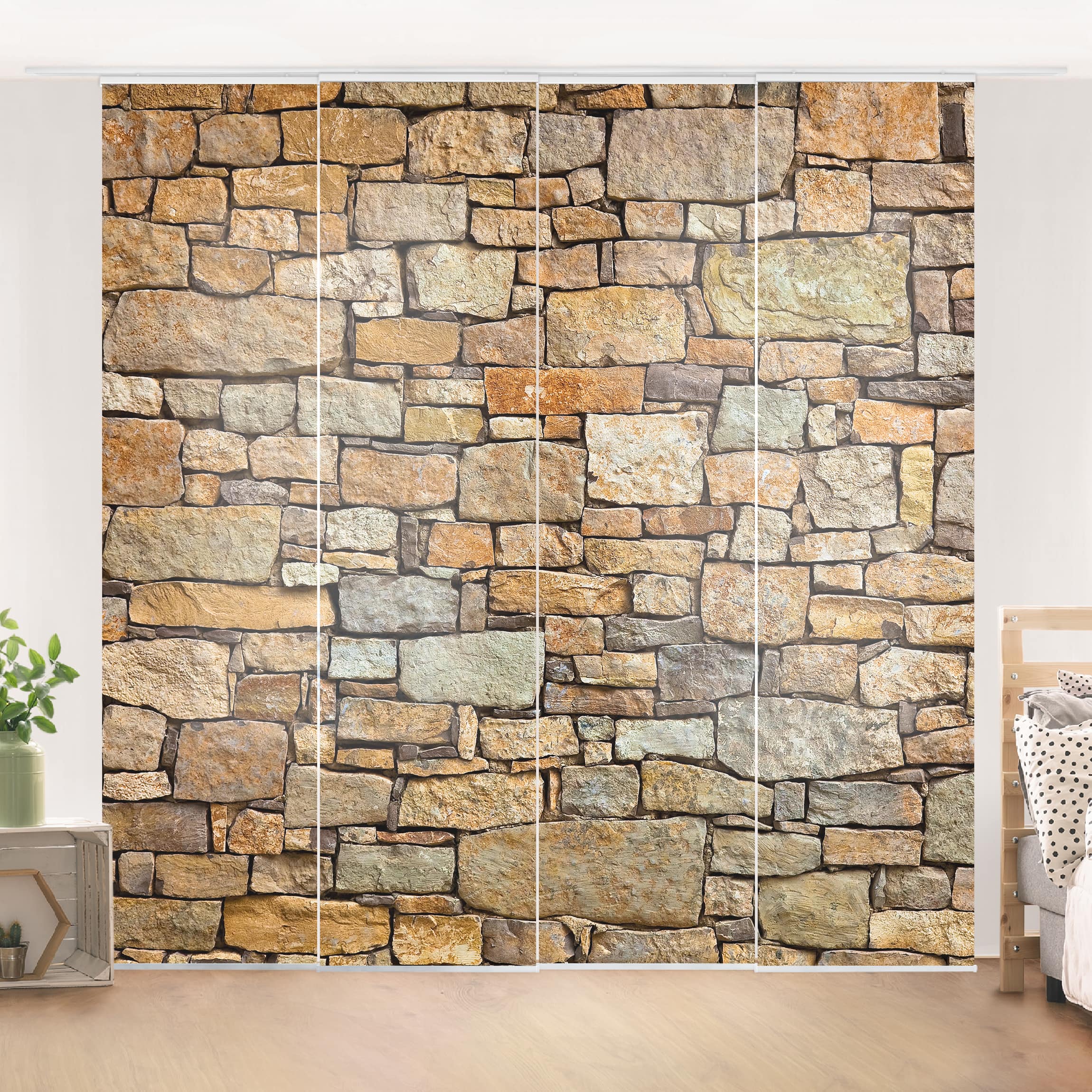 Schiebegardine Set Croatia Stonewall