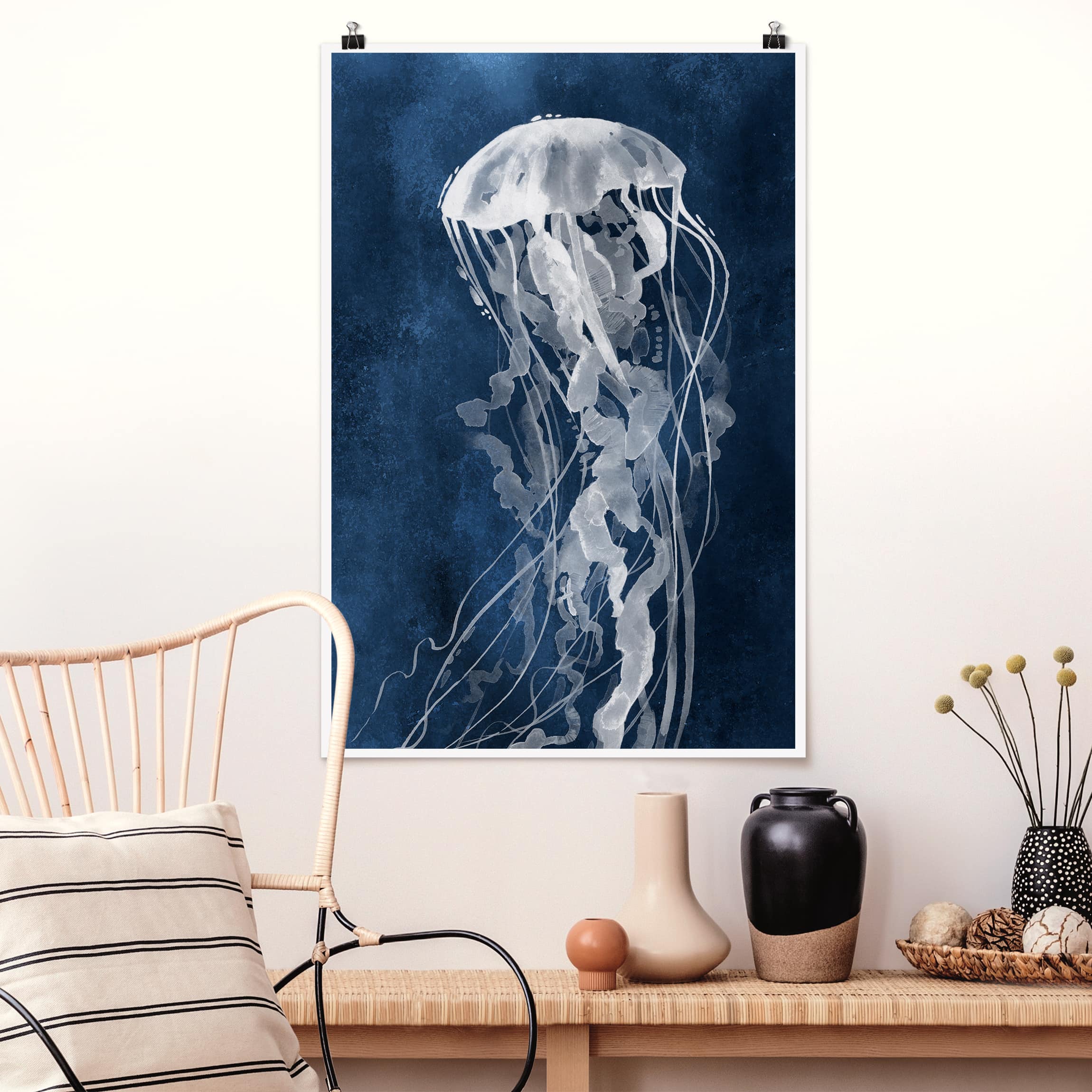 Poster - Hochformat Quallentanz II