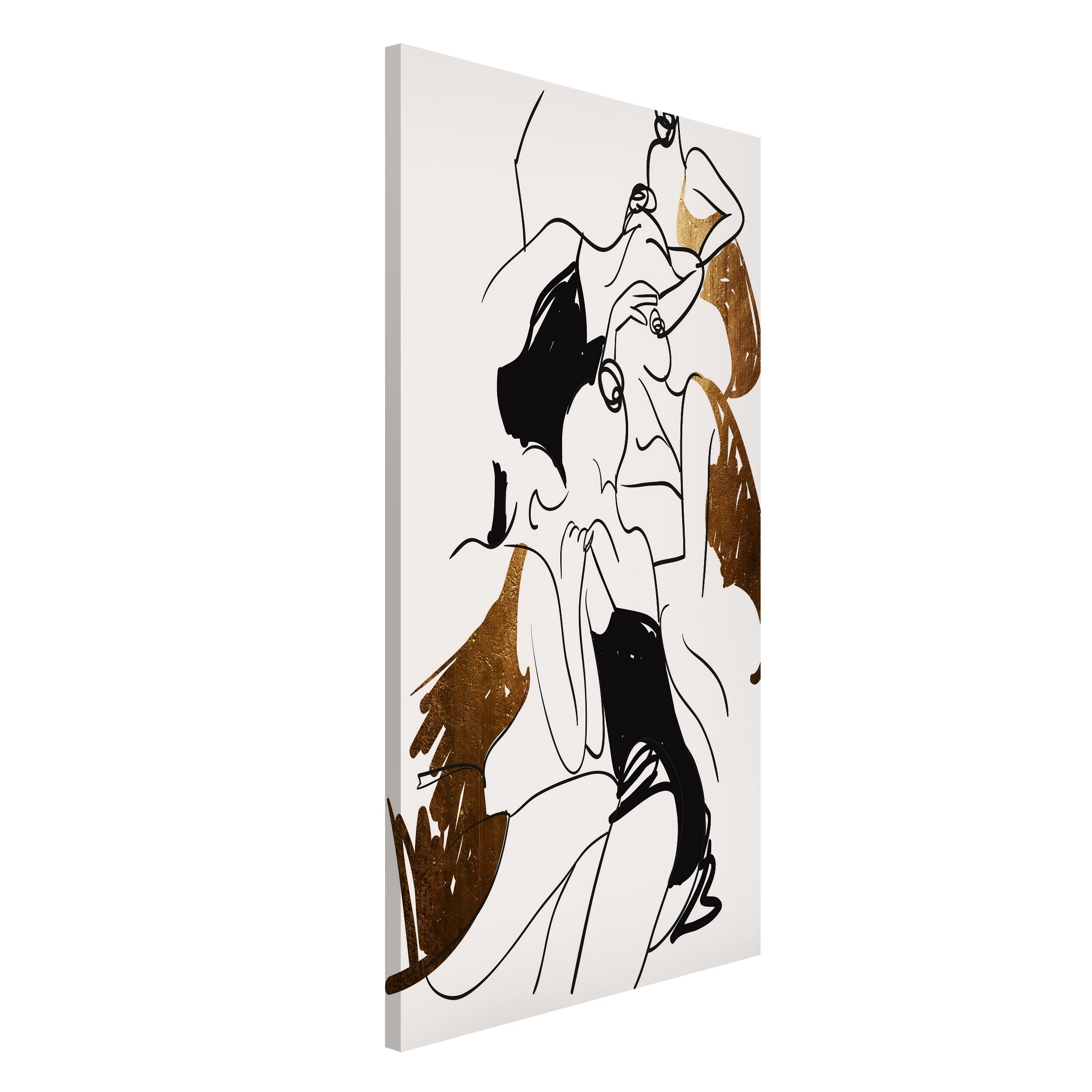 Magnettafel Tänzerinnen Gold