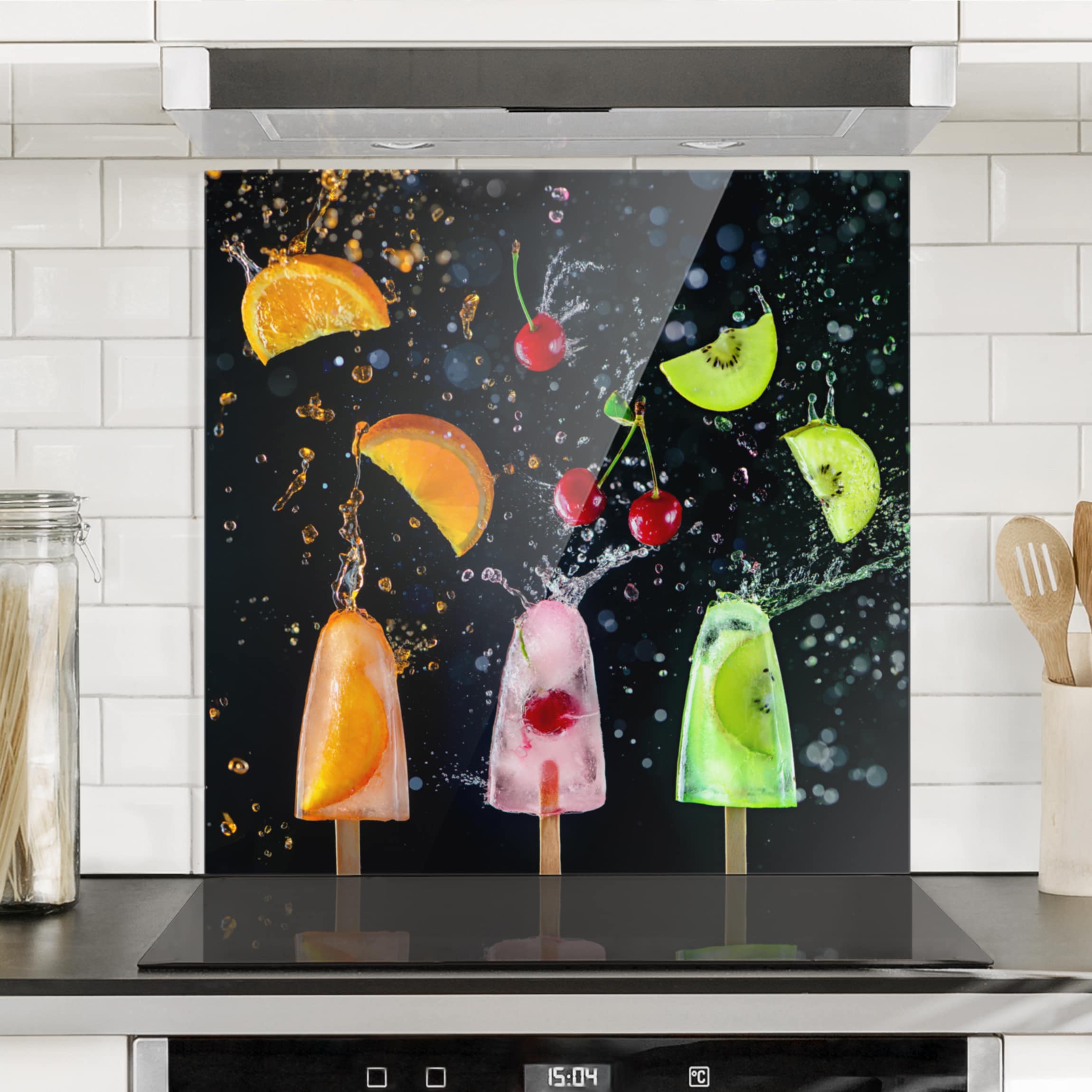 Spritzschutz Eis am Stiel