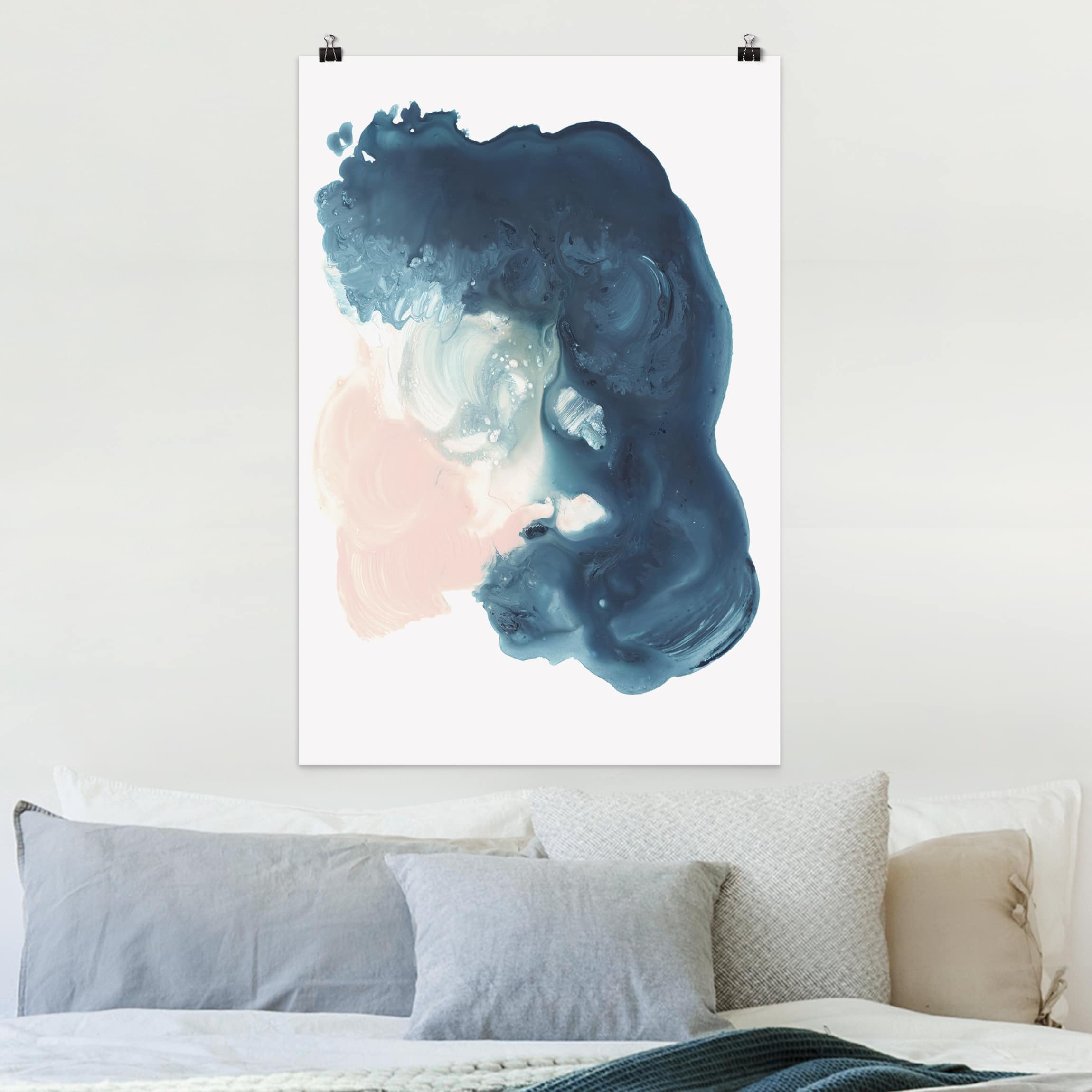 Poster - Hochformat Wogender Rosenquarz II