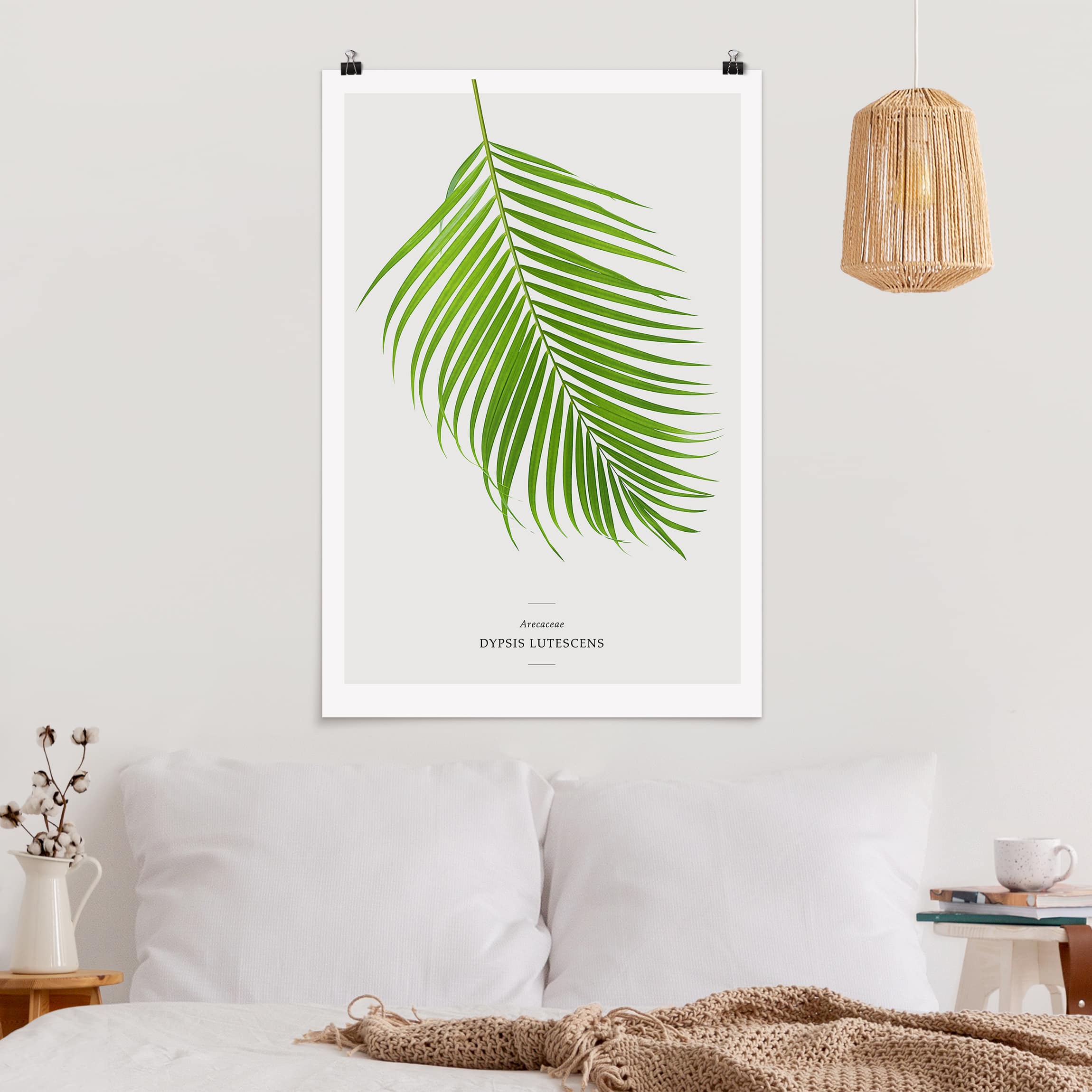 Poster - Hochformat Tropisches Blatt Areca Palme