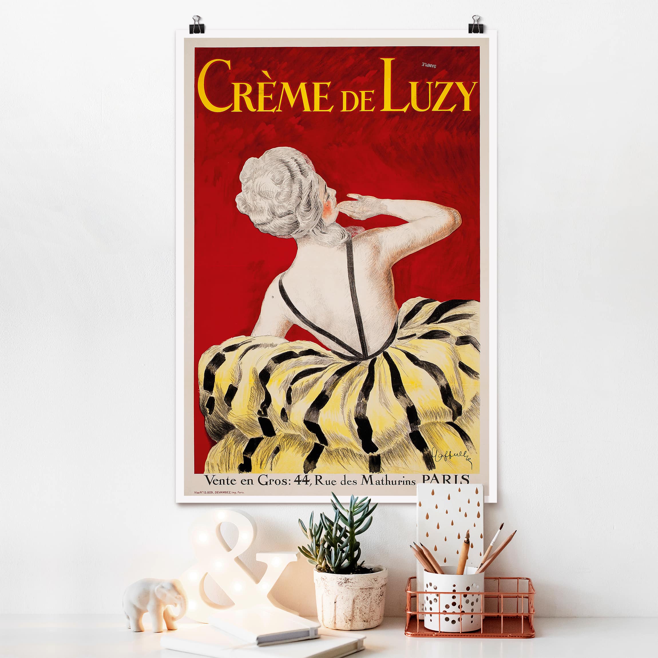 Poster - Hochformat Leonetto Cappiello - Crème de Luzy