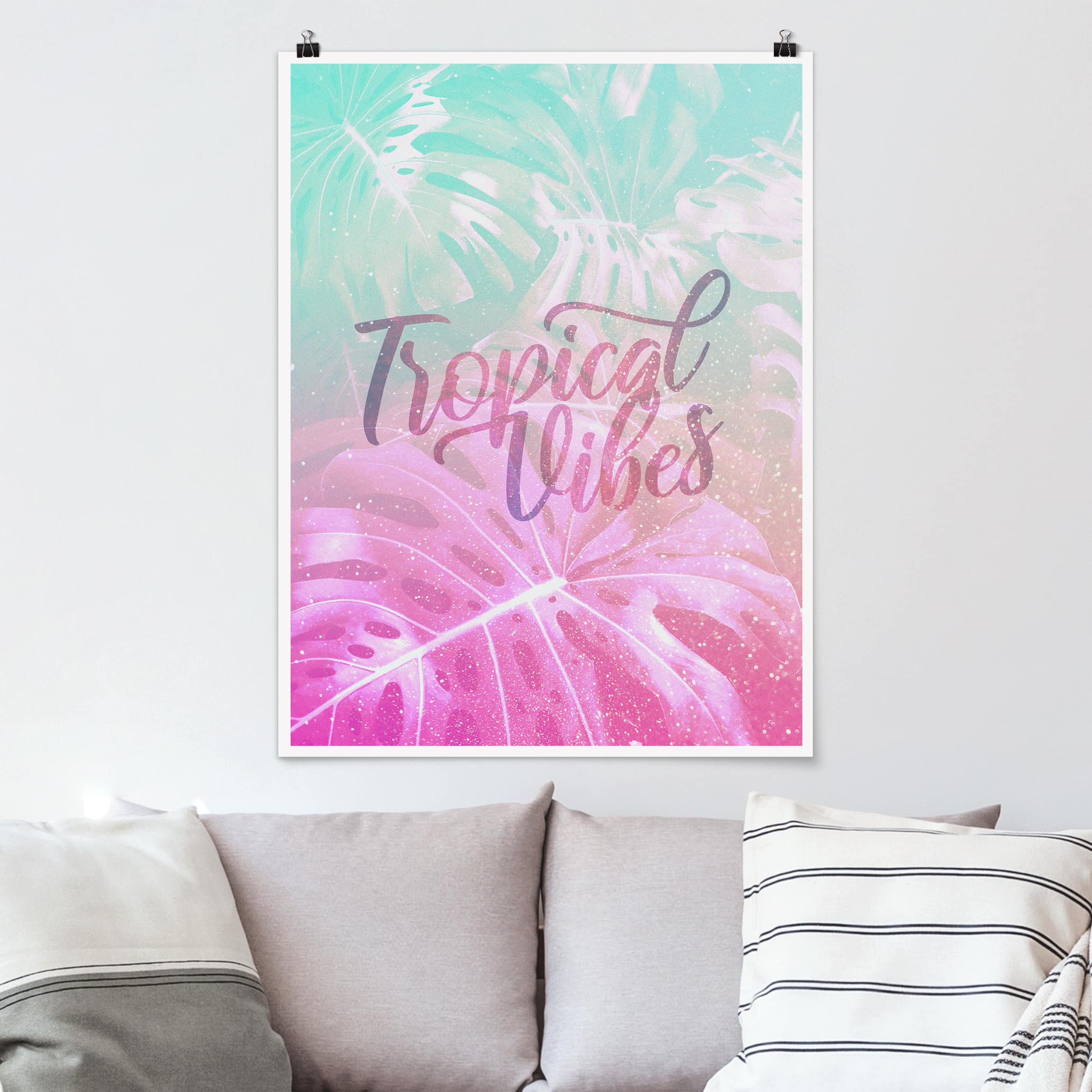 Poster - Hochformat Rainbow - Tropical Vibes