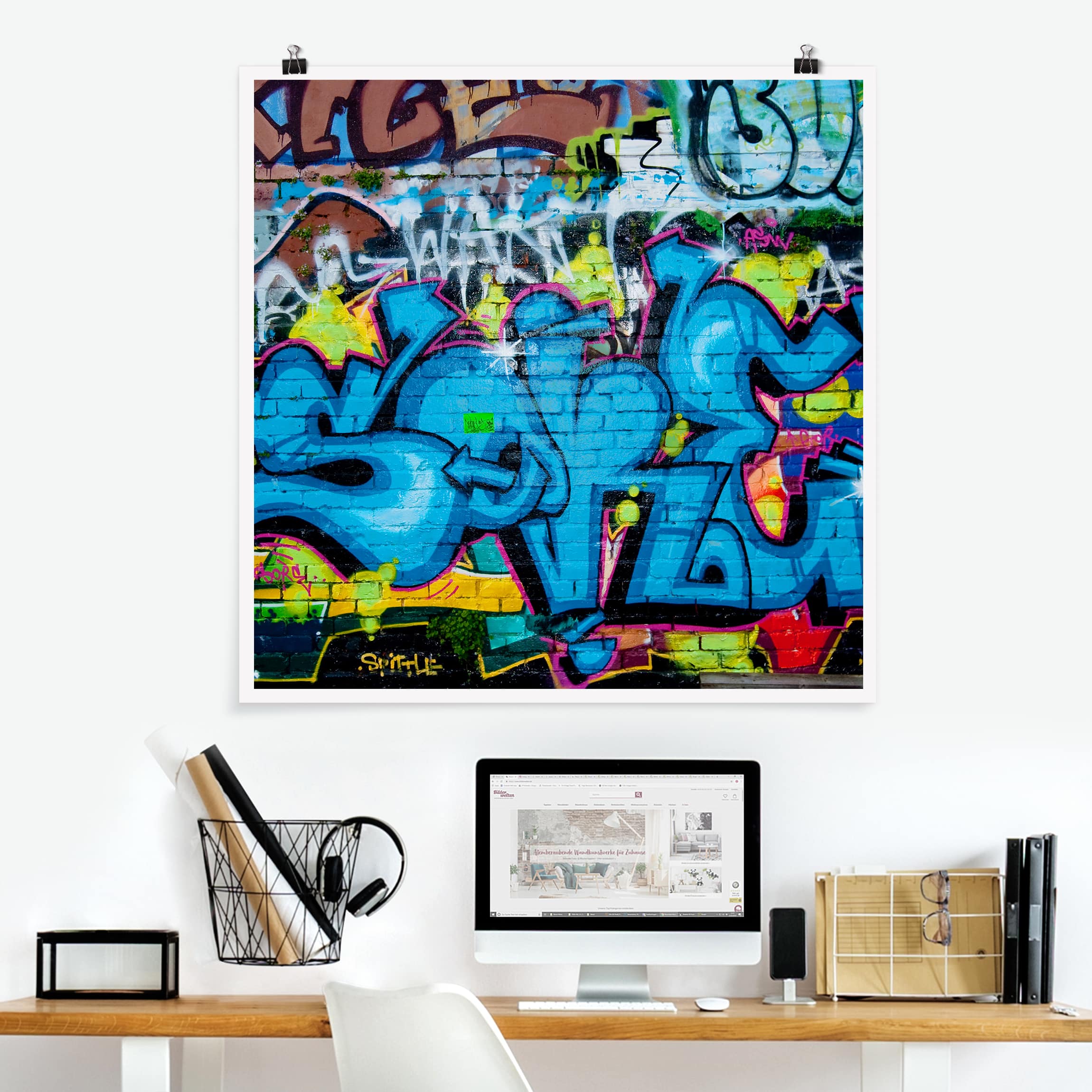 Poster - Quadrat Colours of Graffiti