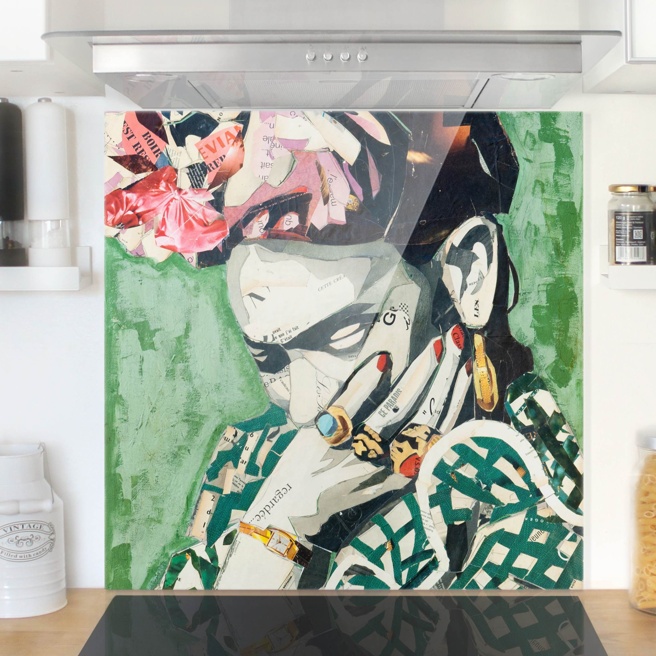 Spritzschutz Frida Kahlo - Collage No.3