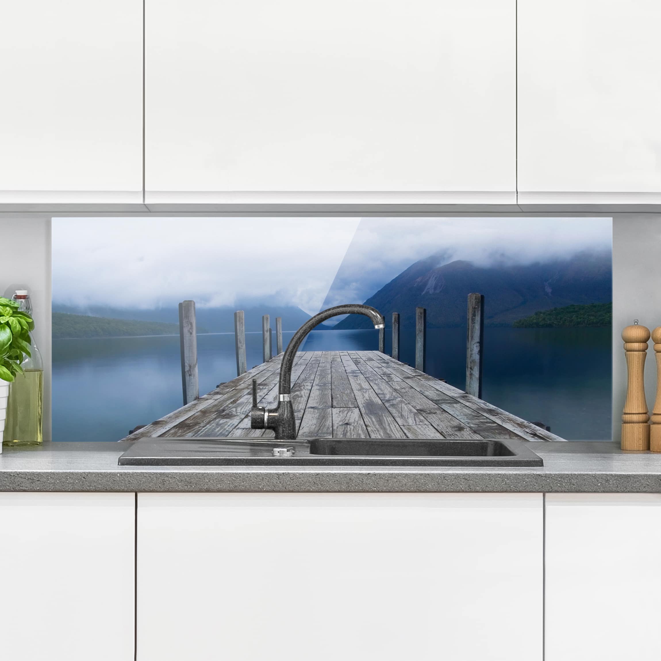 Glas Spritzschutz Nelson Lakes National Park Neuseeland