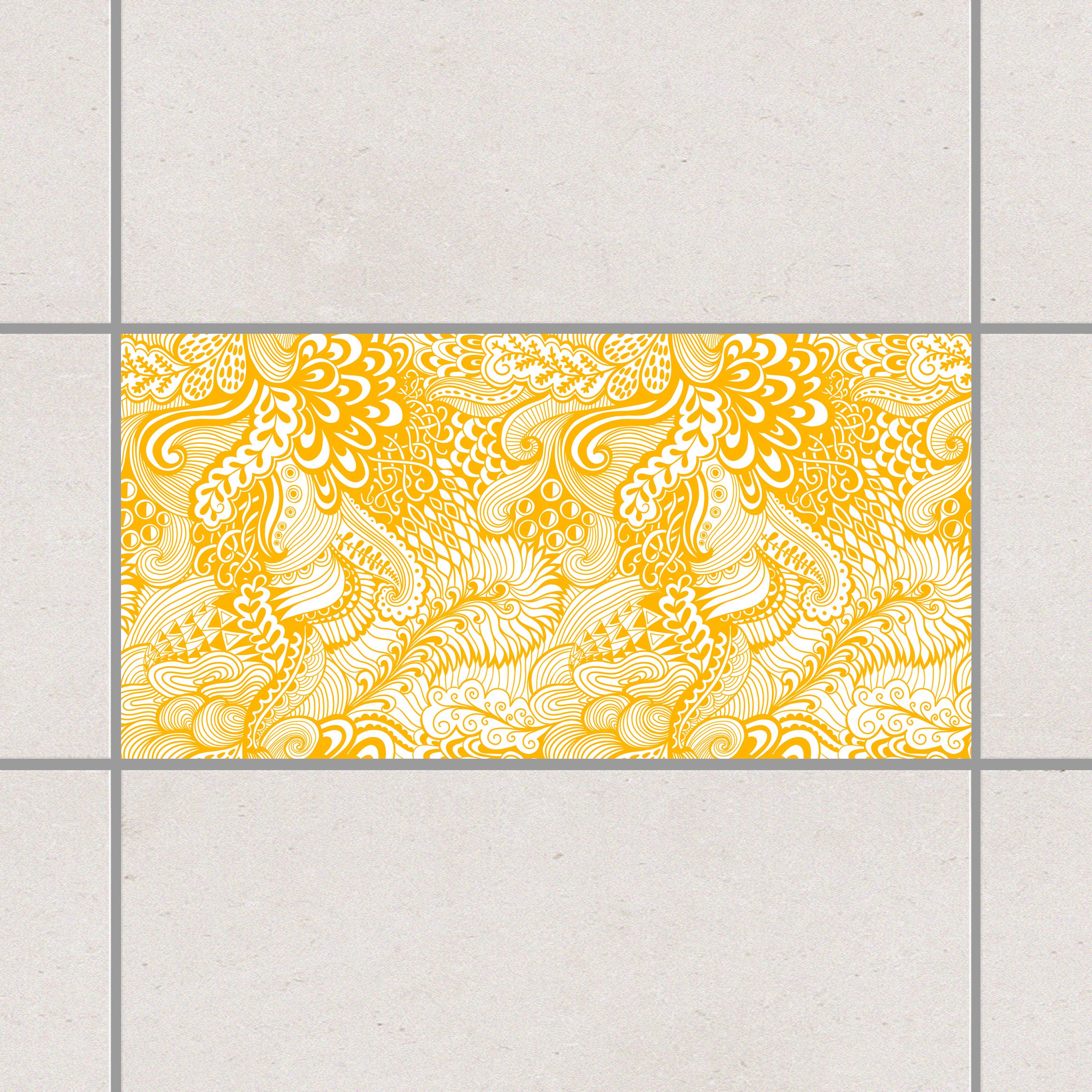 Fliesenaufkleber Poseidons Garten Melon Yellow Gelb