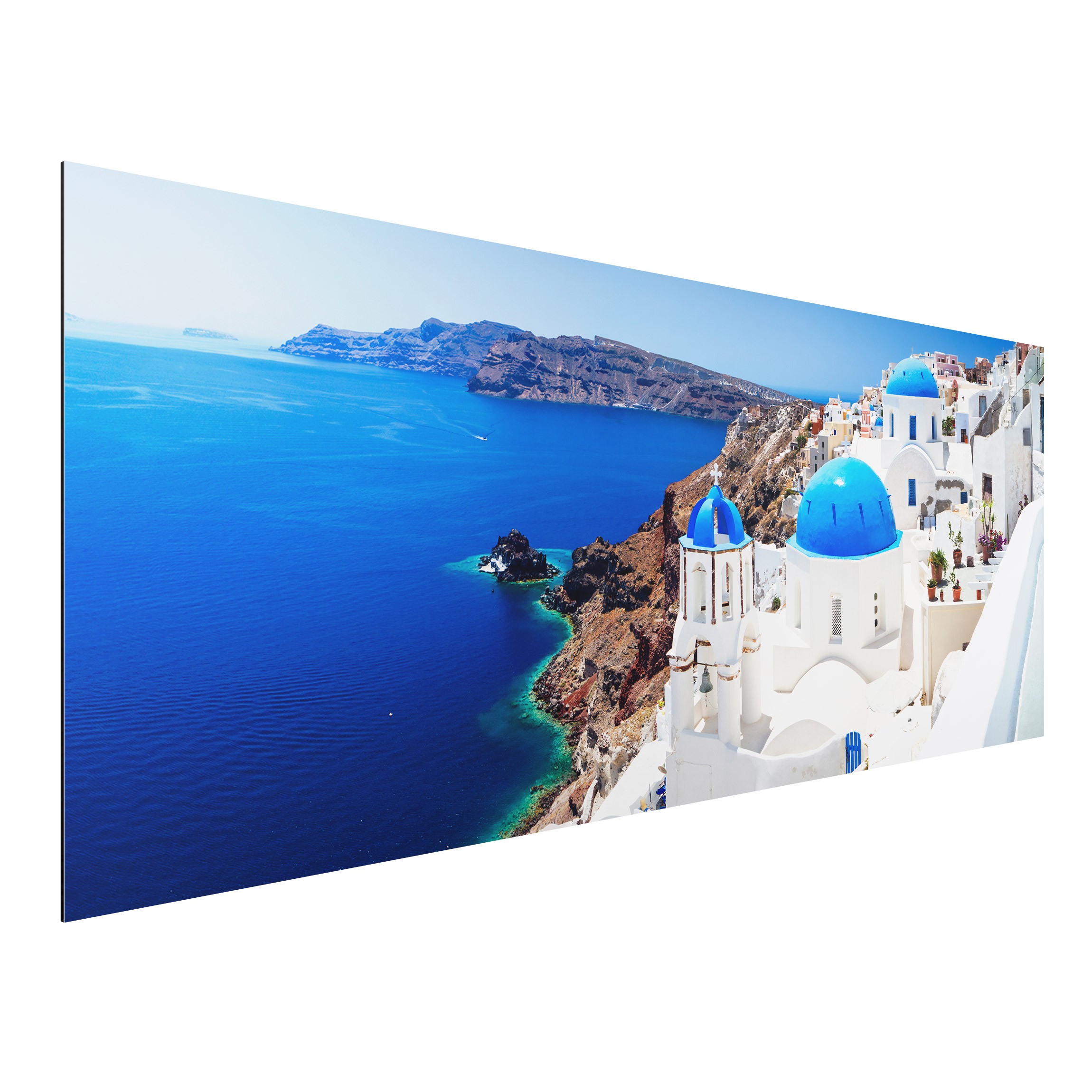 Alu-Dibond Outdoor Bild View Over Santorini