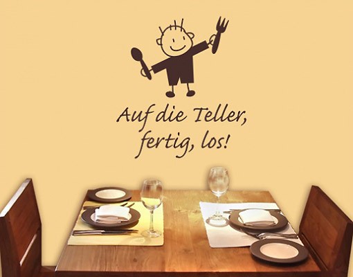 Wandtattoo No.SF238 auf die Teller 2