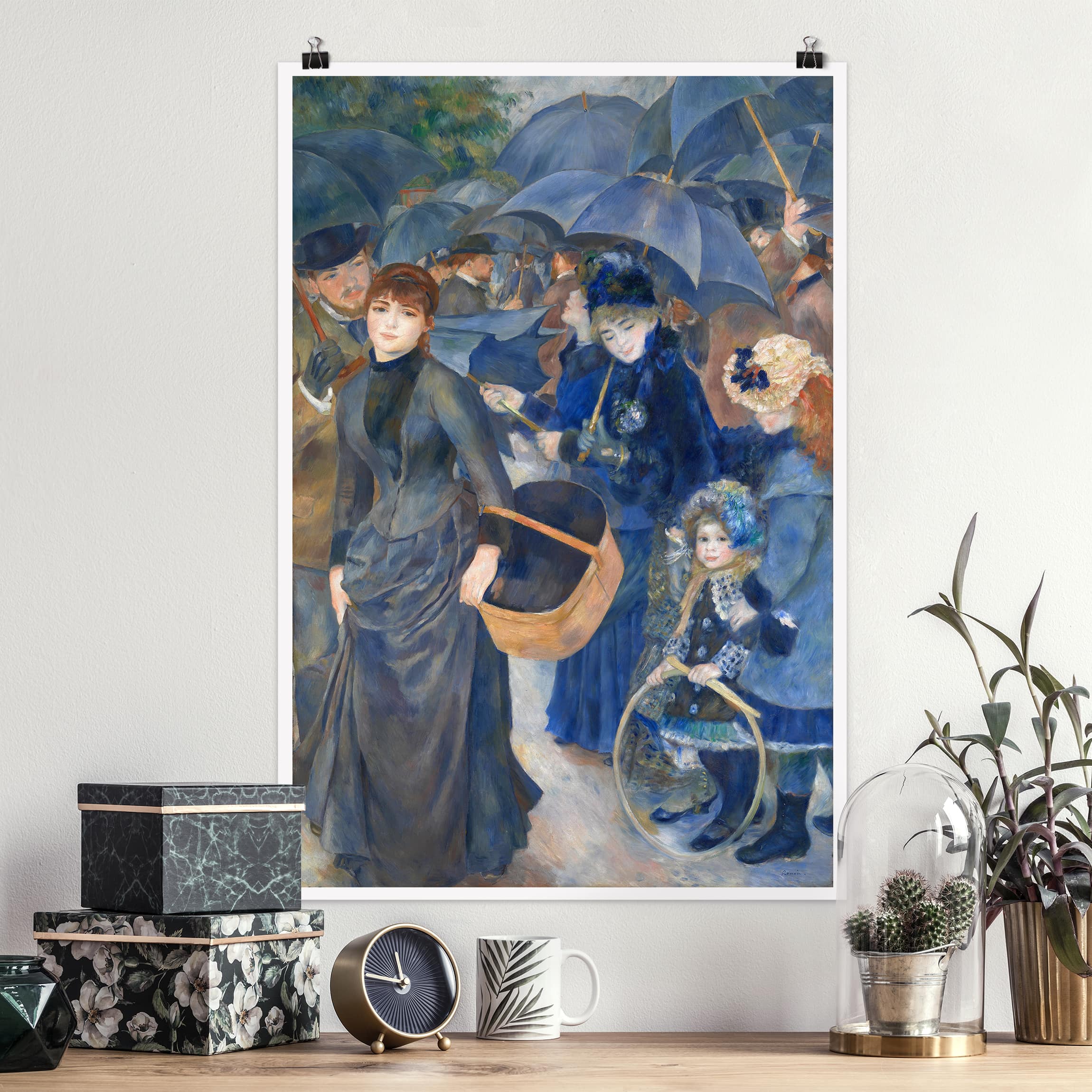 Poster - Hochformat Auguste Renoir - Die Regenschirme