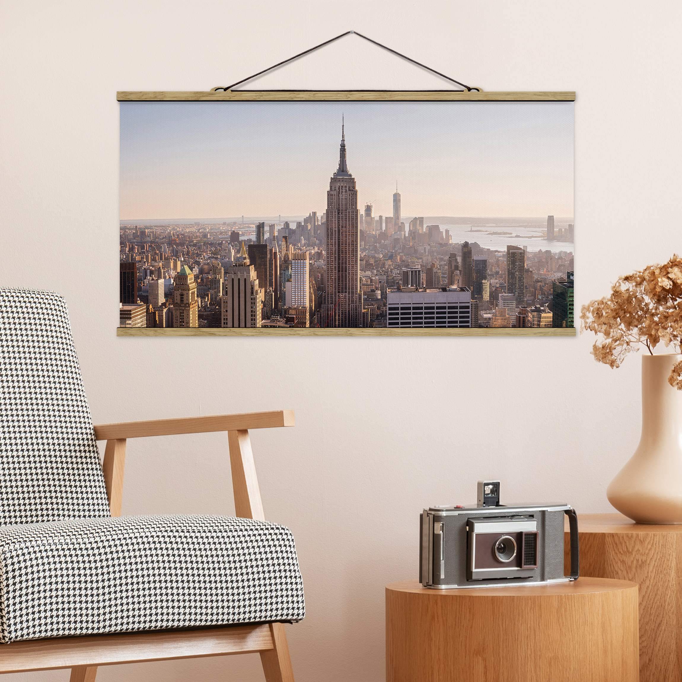 Stoffbild - Querformat Blick vom Top of the Rock